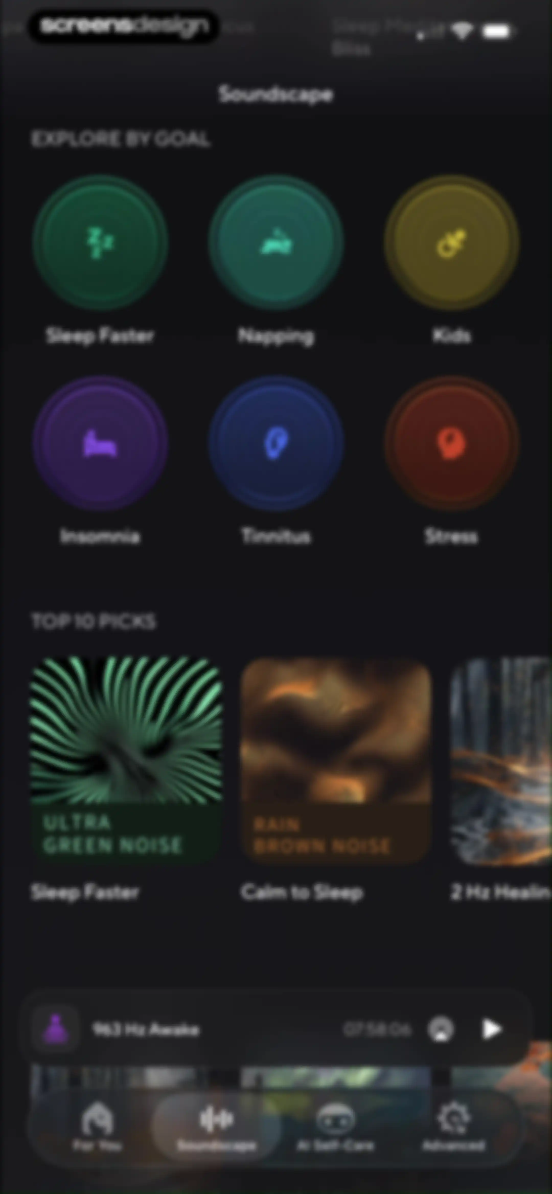 ColorSleep: Green, Brown Noise screen 87