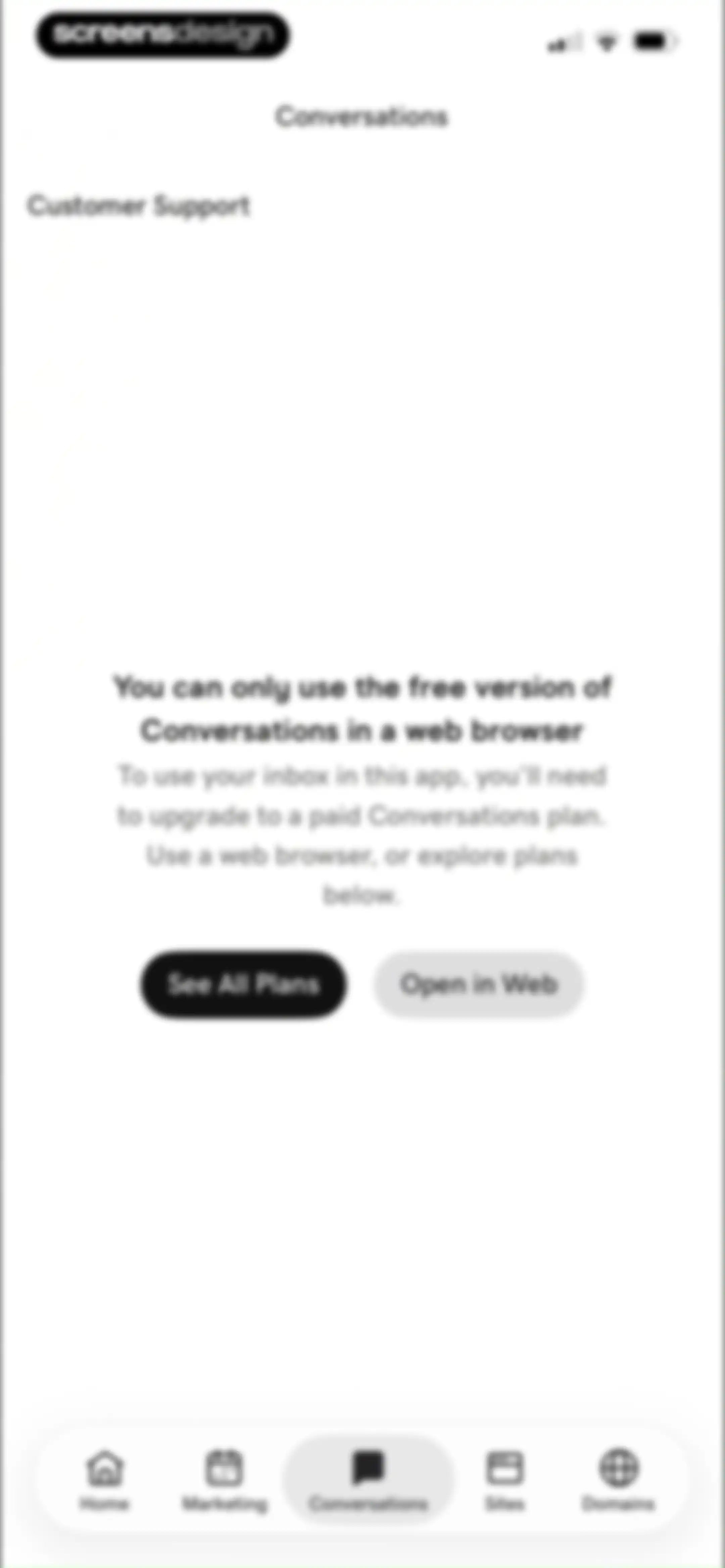 GoDaddy: Websites & Marketing screen 121