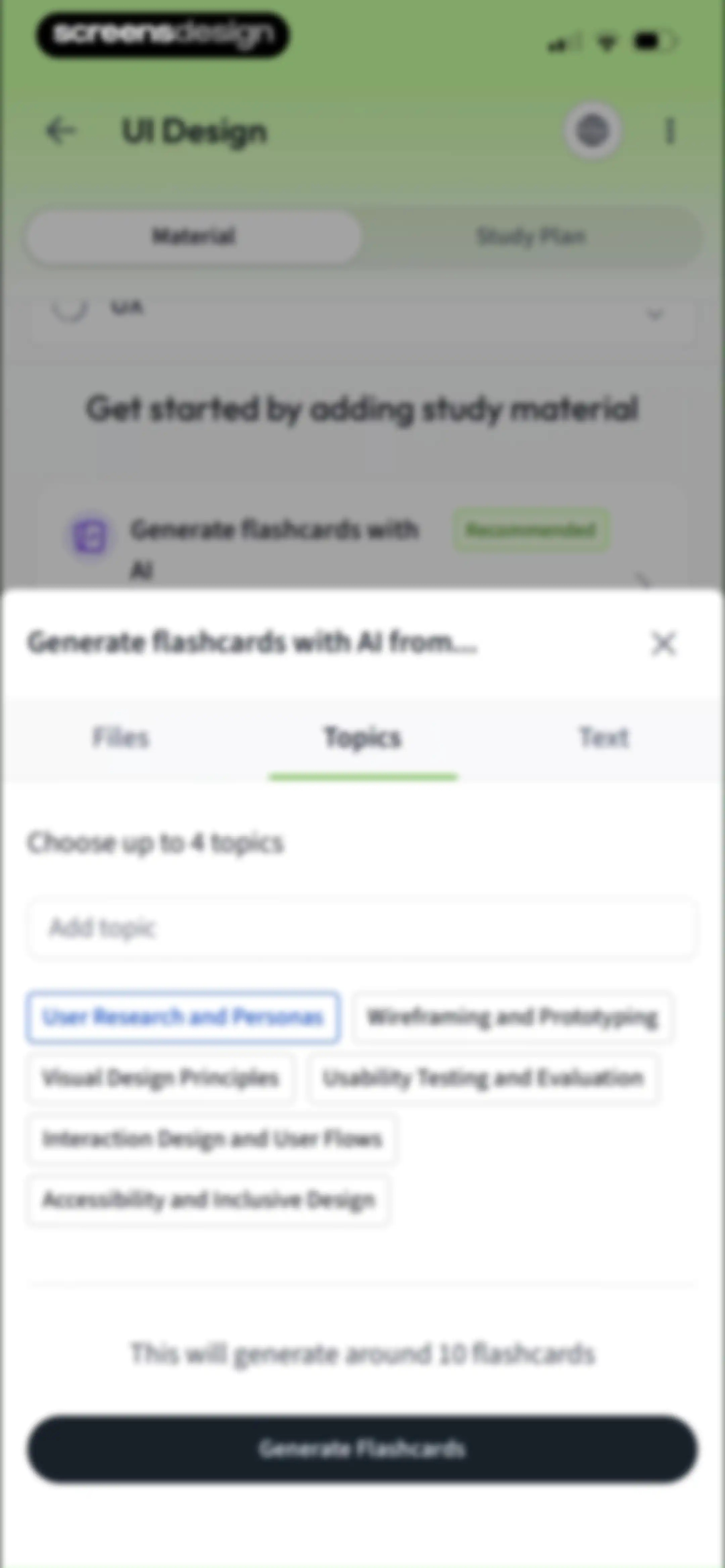 Vaia: AI Flashcards. Study App screen 114
