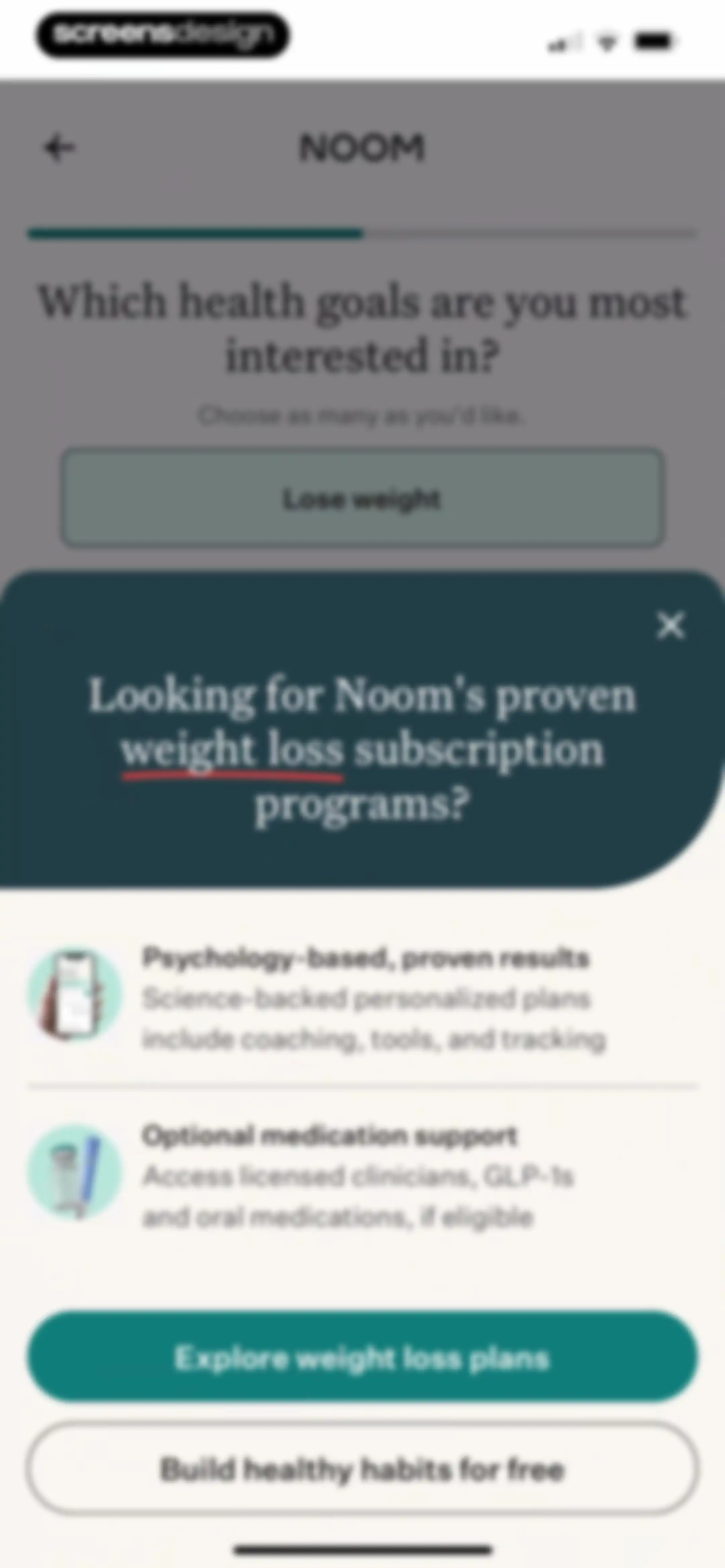 Noom Weight Loss, Food Tracker screen 18