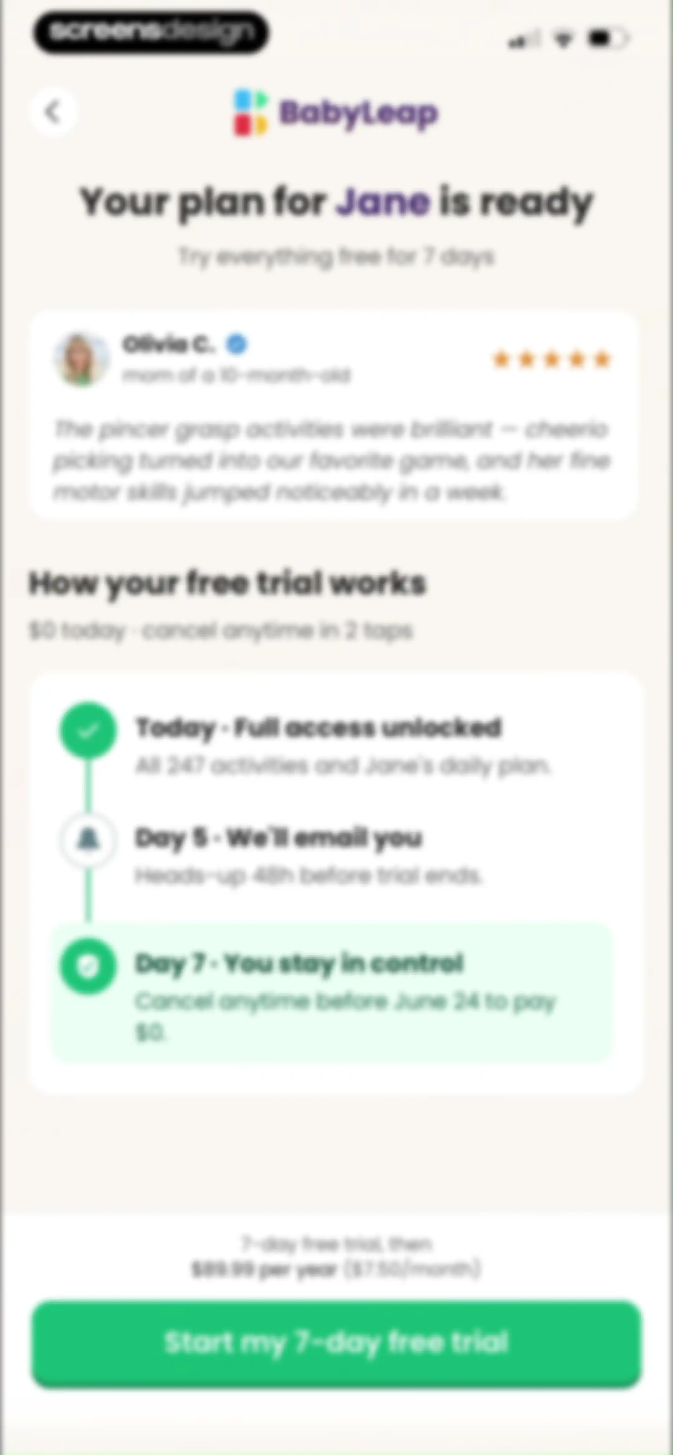 Baby Leap: Milestone Tracker screen 31