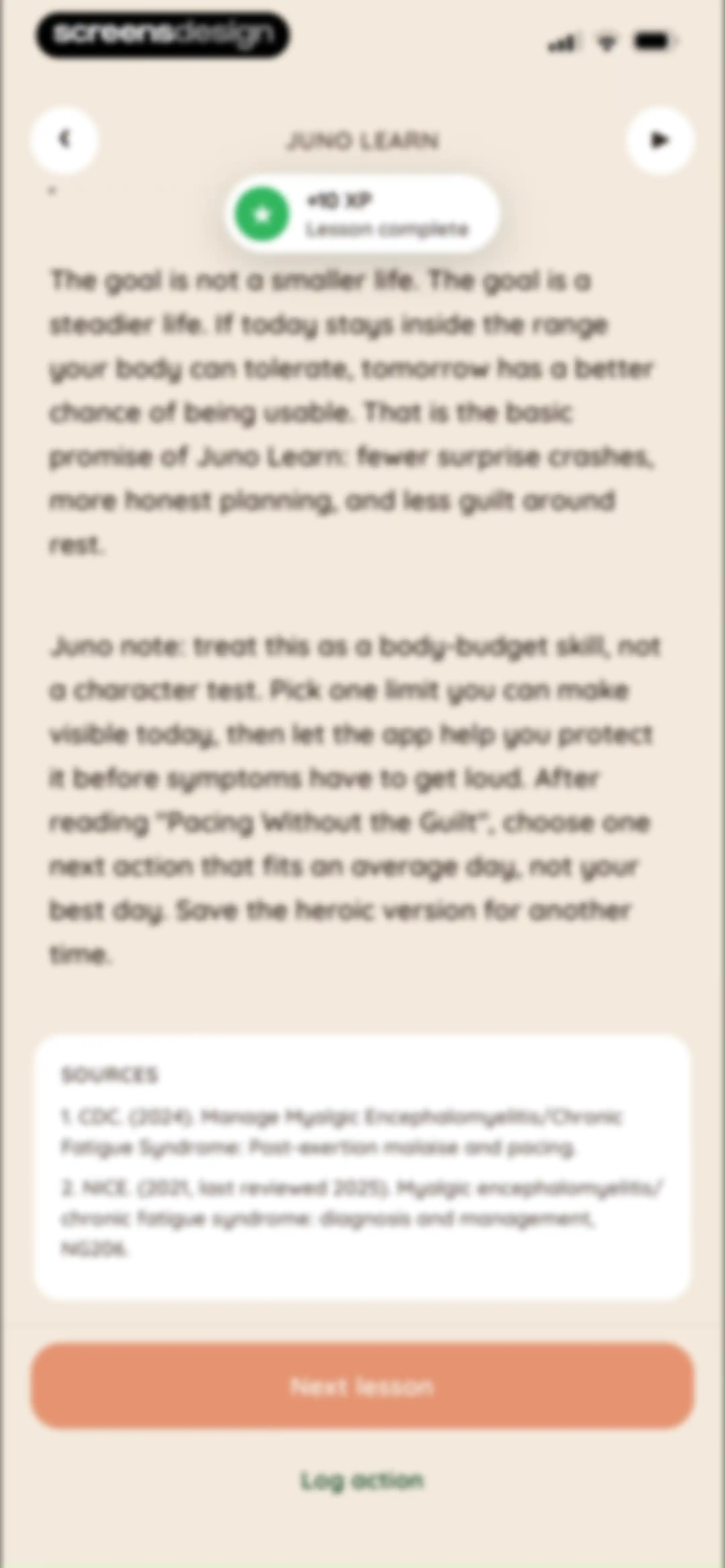 Juno: Chronic Illness Support screen 79