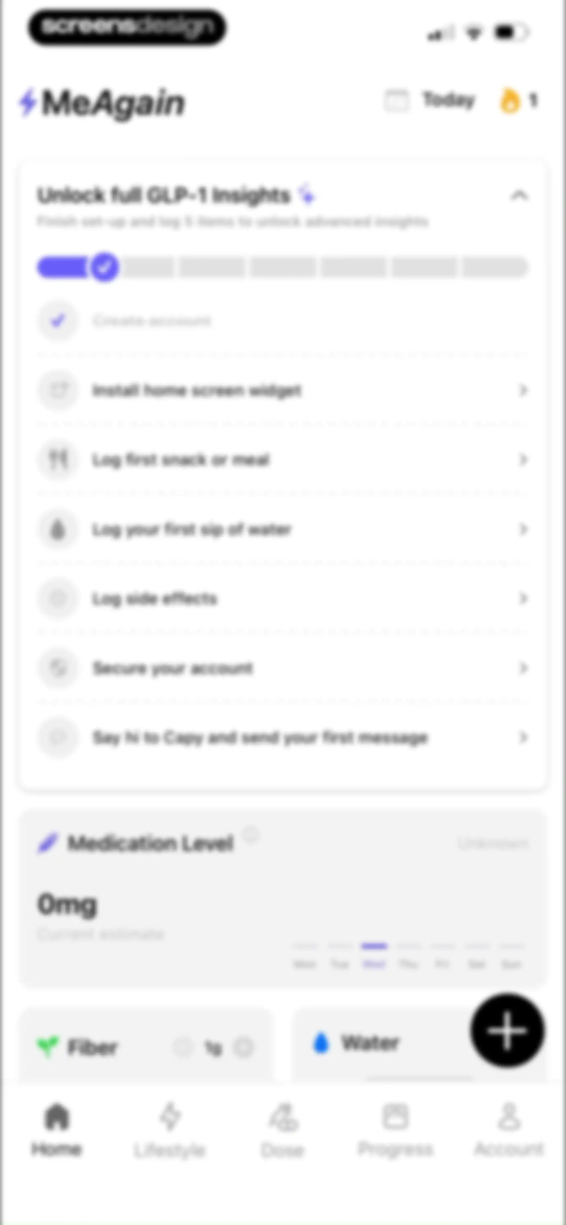 MeAgain: GLP-1 Tracker App screen 37