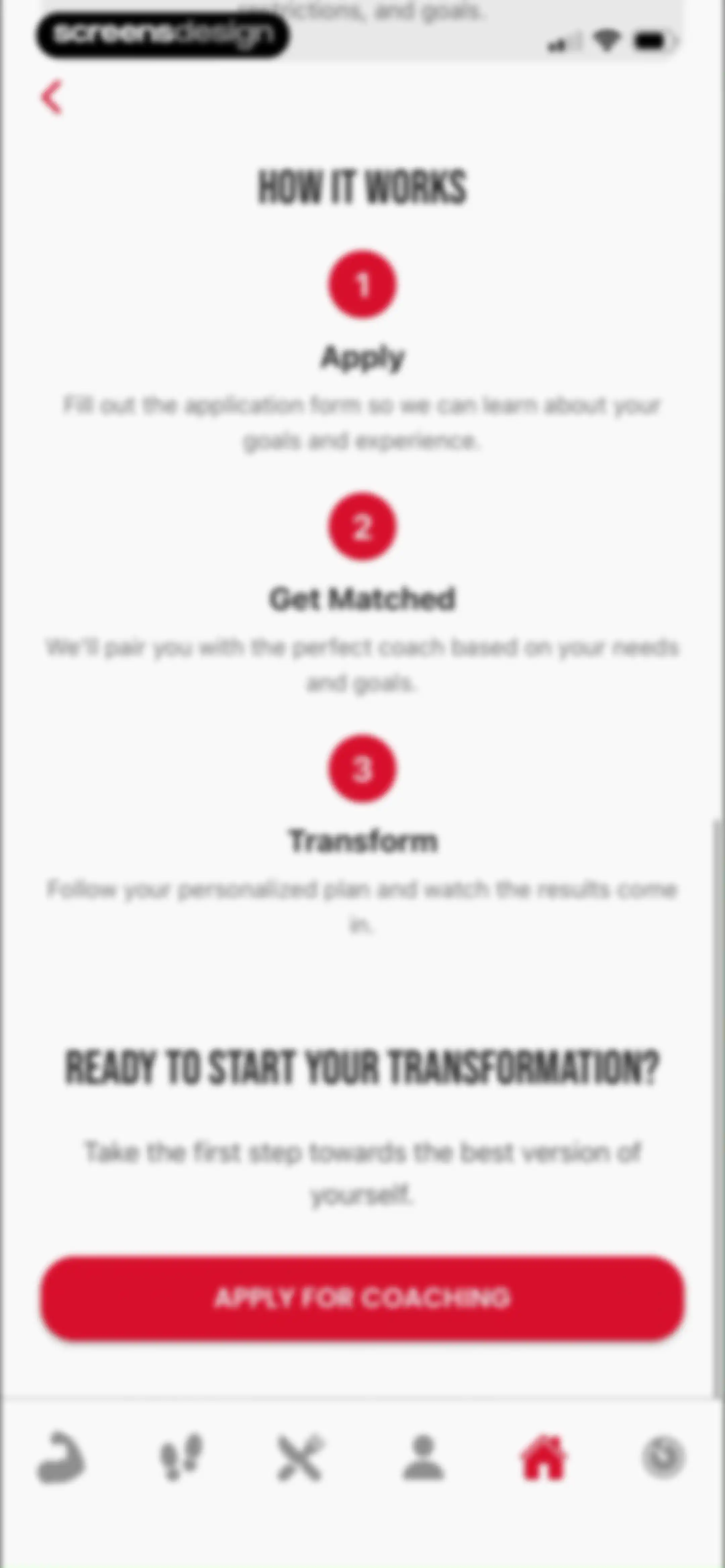 90 Day Challenge screen 97