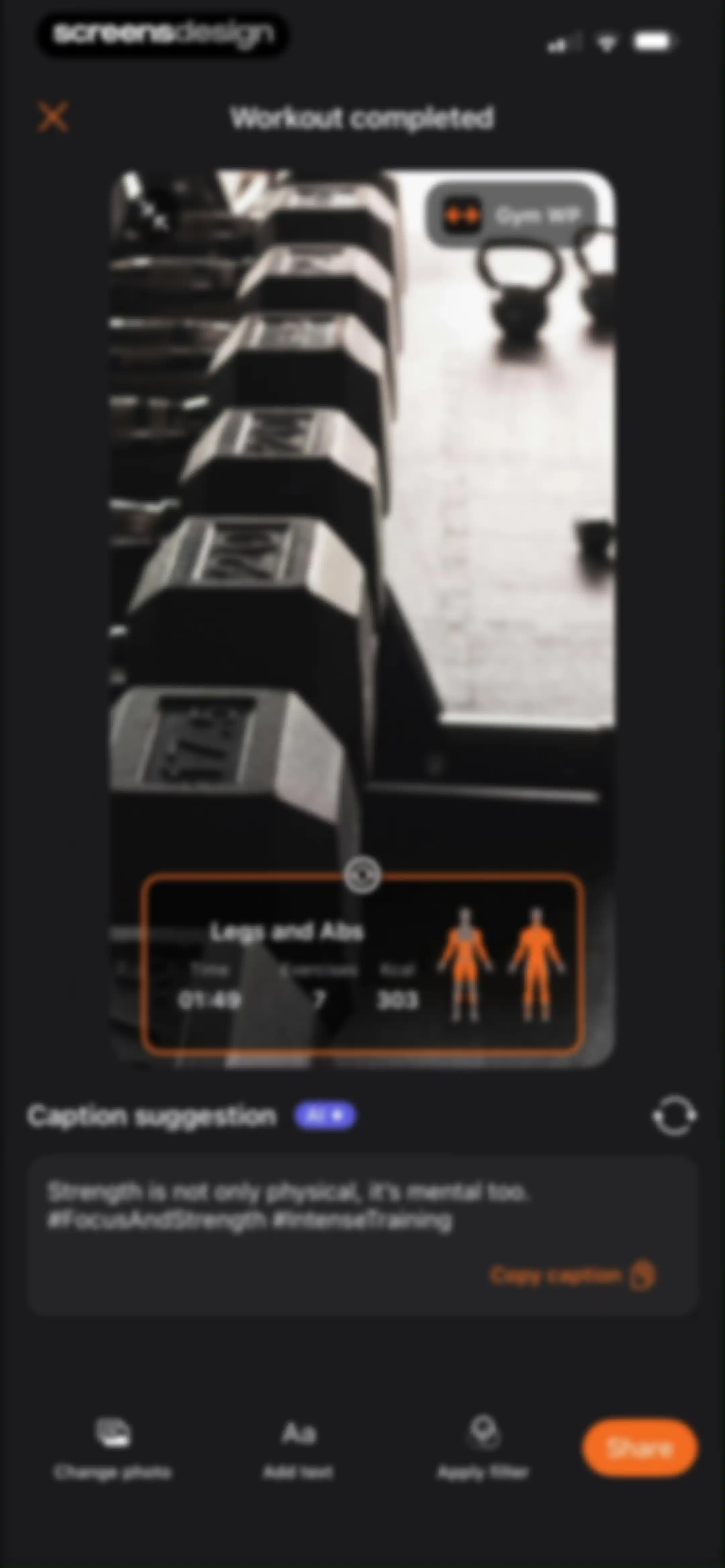 Gym WP - Workout Planner & Log screen 75