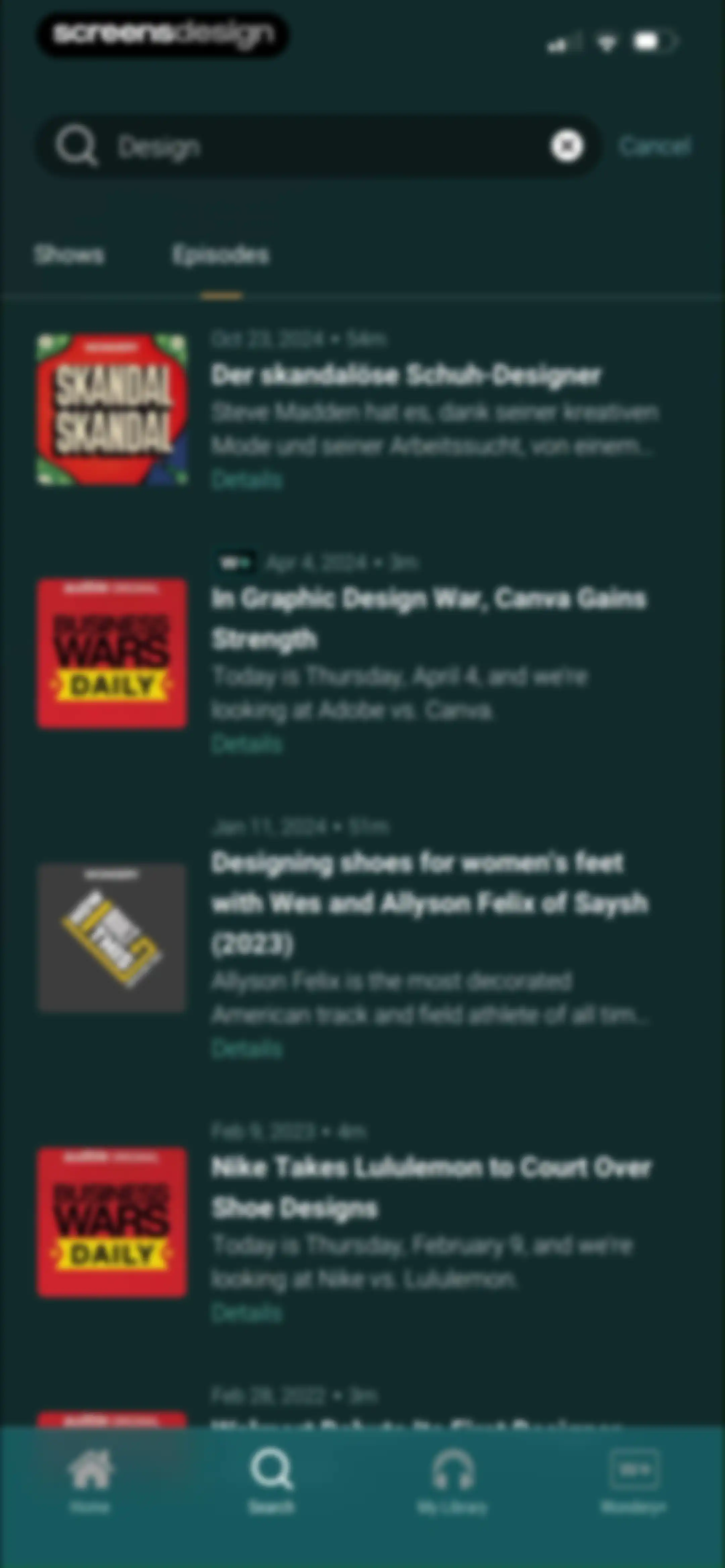 Wondery: Must-Hear Podcasts screen 39