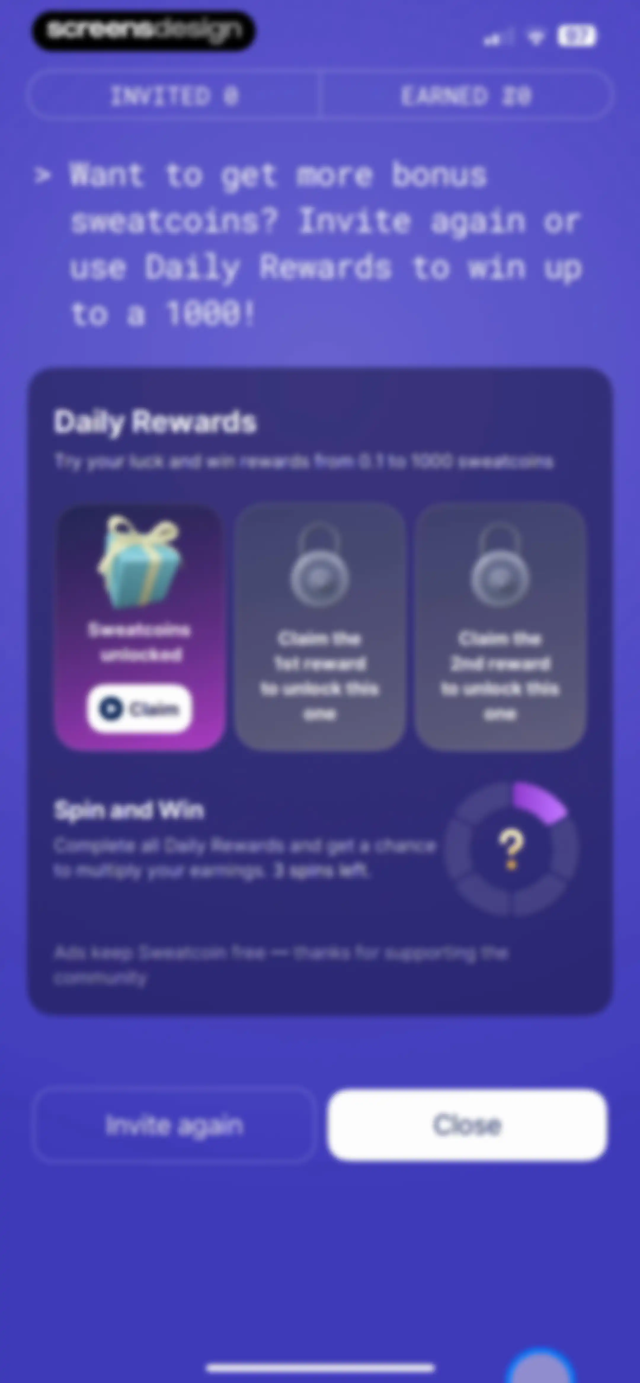 Sweatcoin Walking Step Counter screen 24