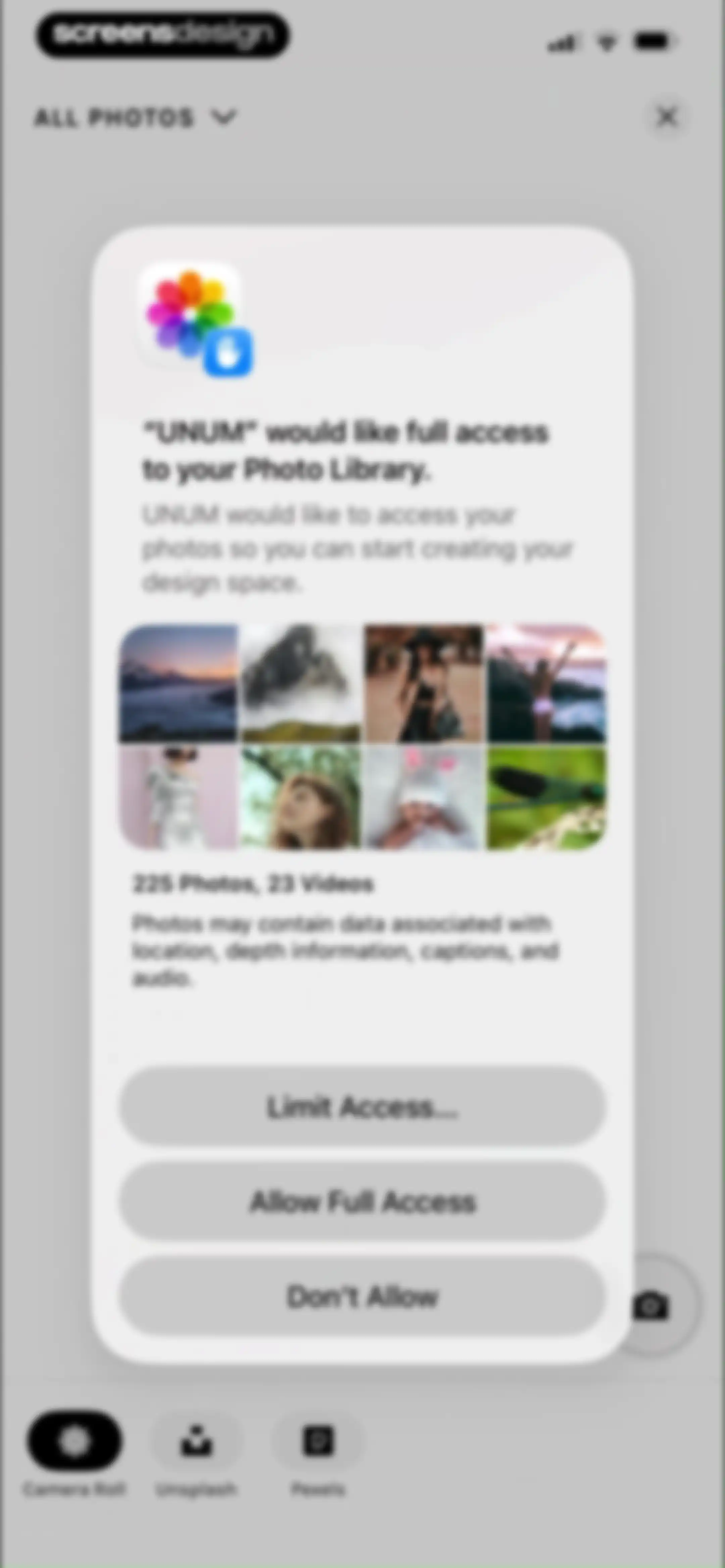 UNUM — Layout & Feed Preview screen 25
