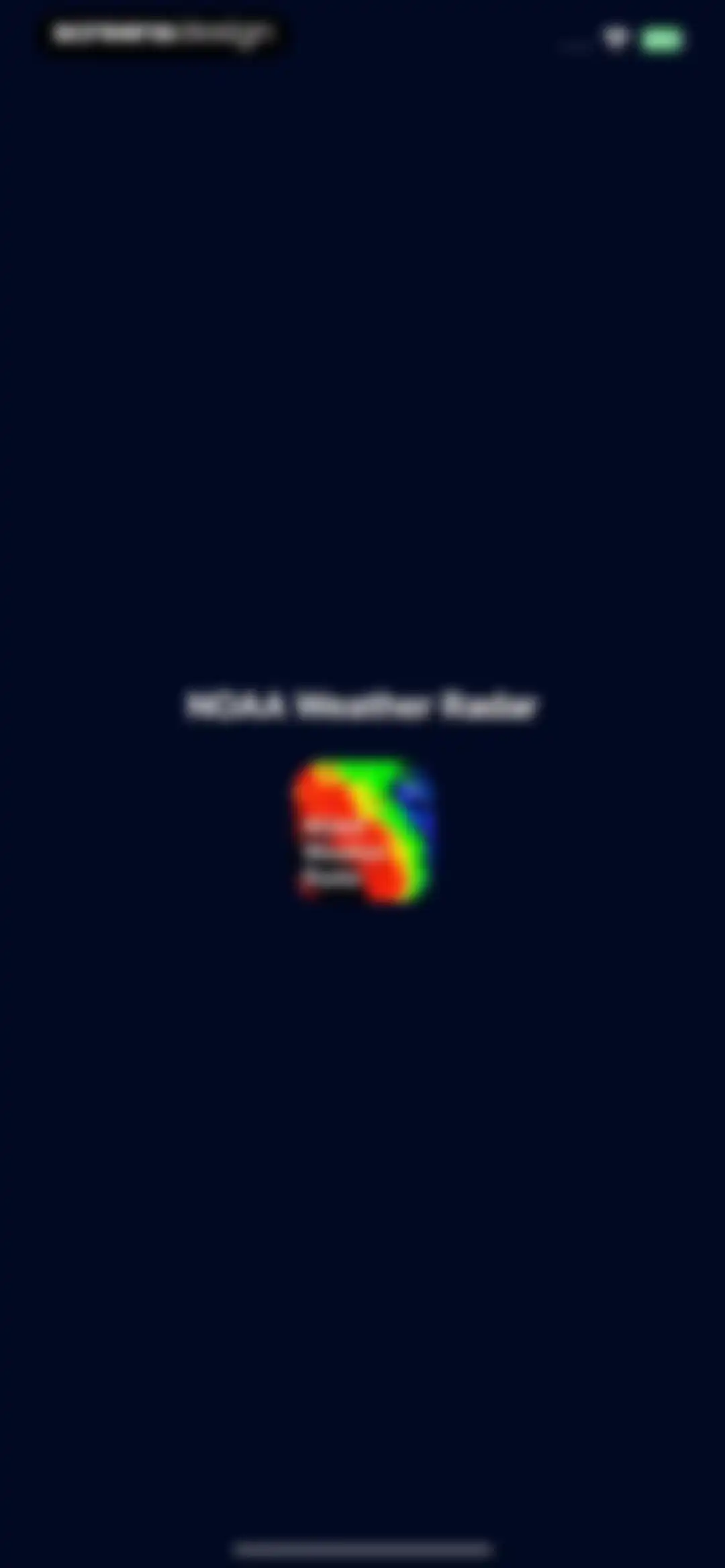 NOAA Radar & Weather Forecast screen 1