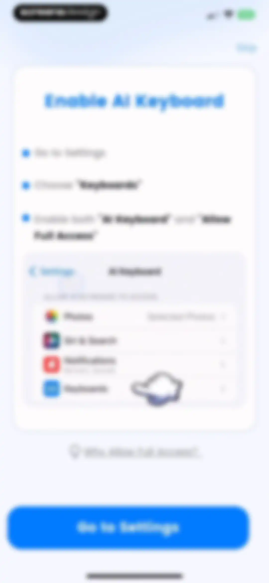 AI Keyboard: Chatbot, Grammar screen 7