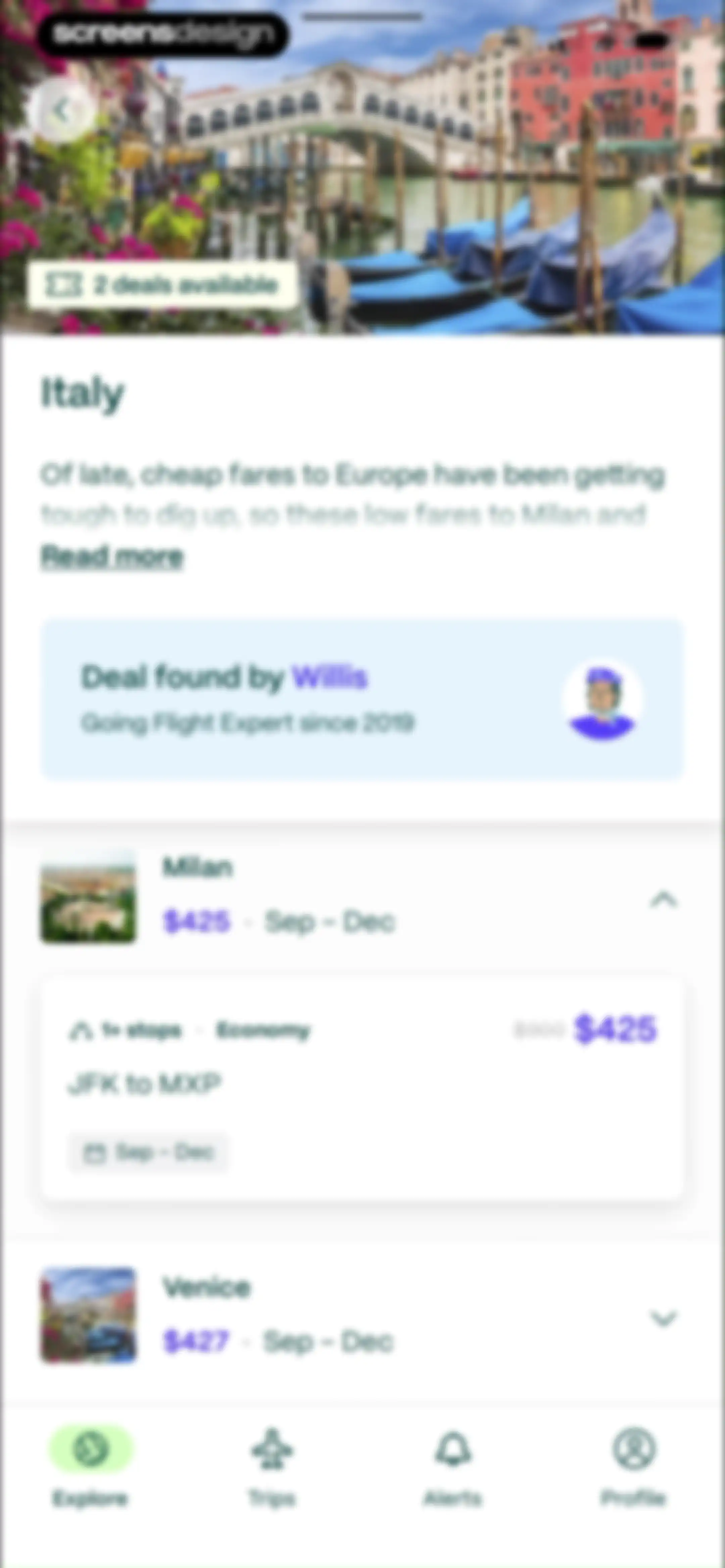 Going: Find Flight Deals screen 37