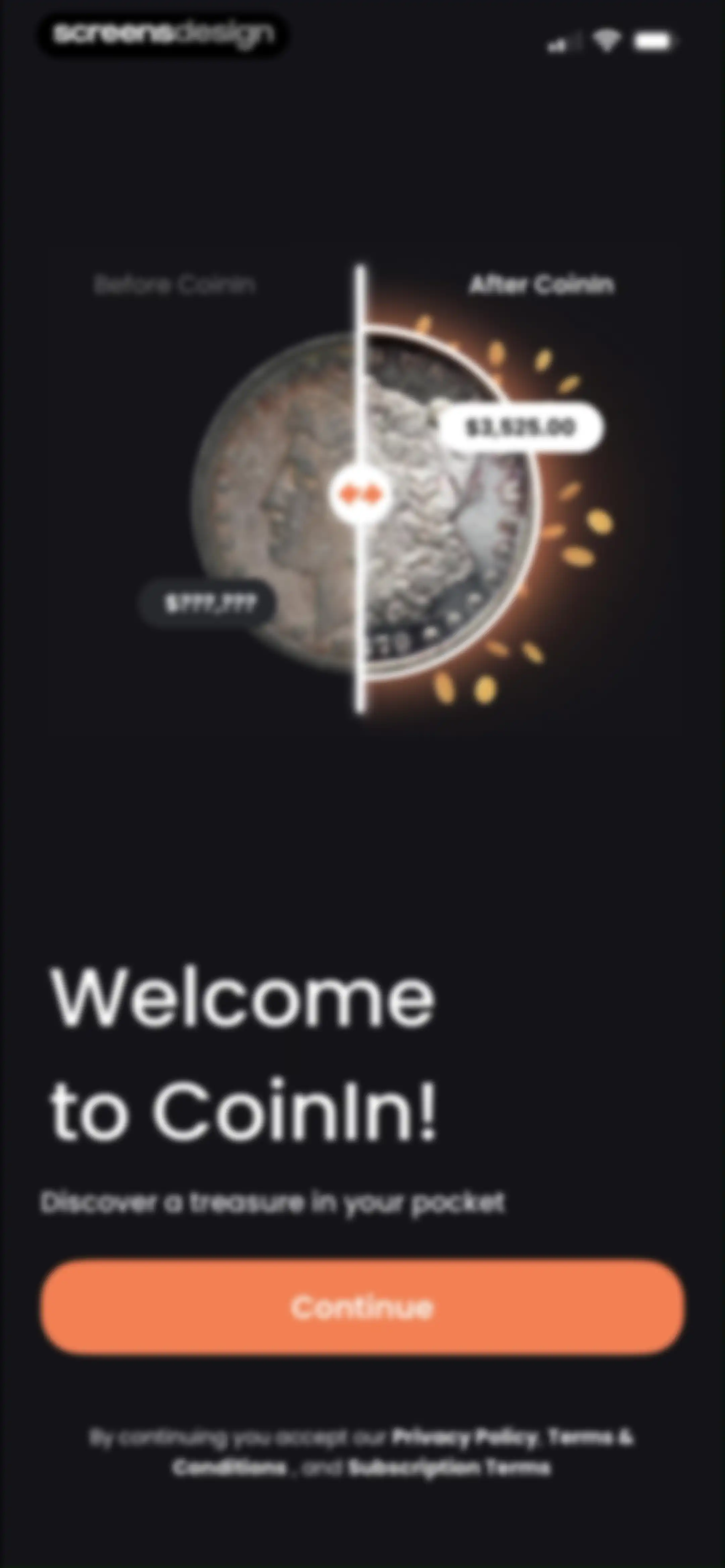 CoinIn: Coin Scan Identifier screen 2