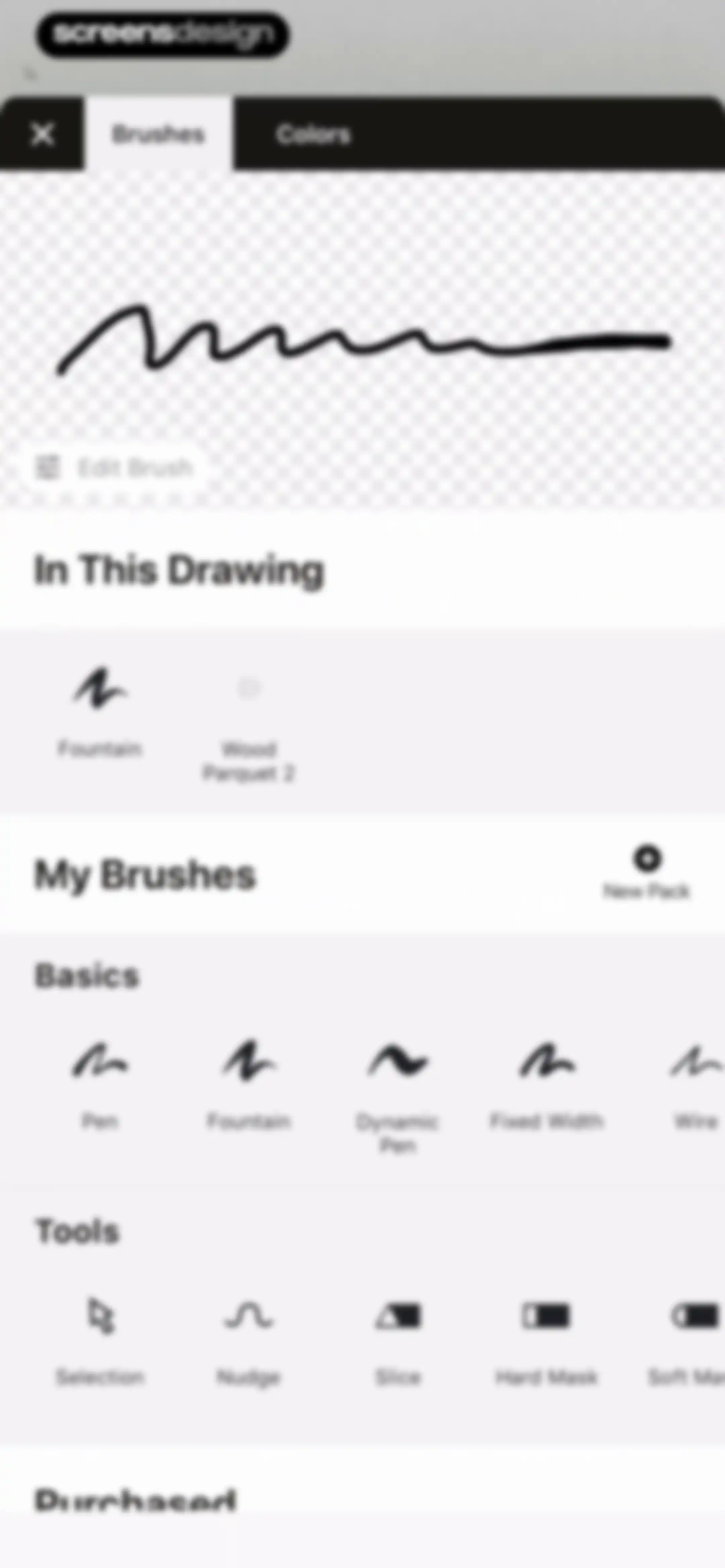 Concepts screen 41