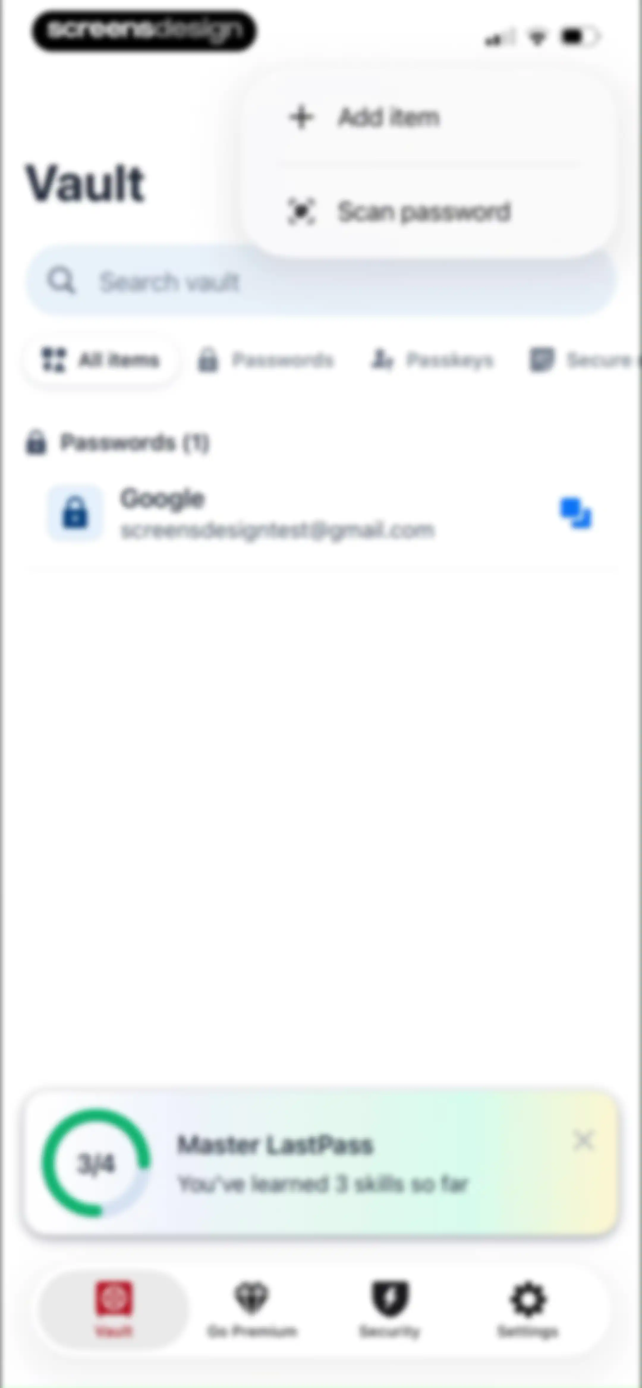 LastPass Password Manager screen 20