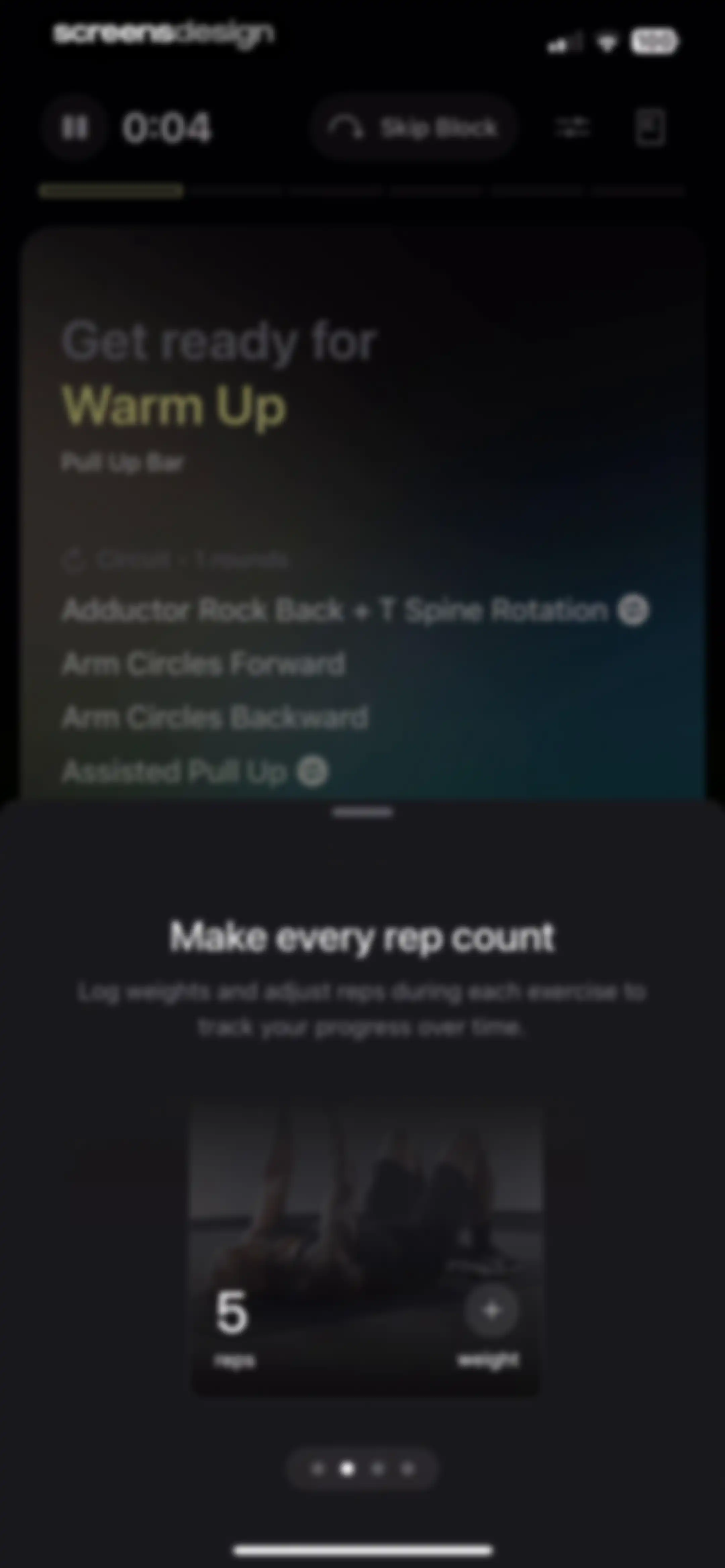 Peloton Strength+ screen 52