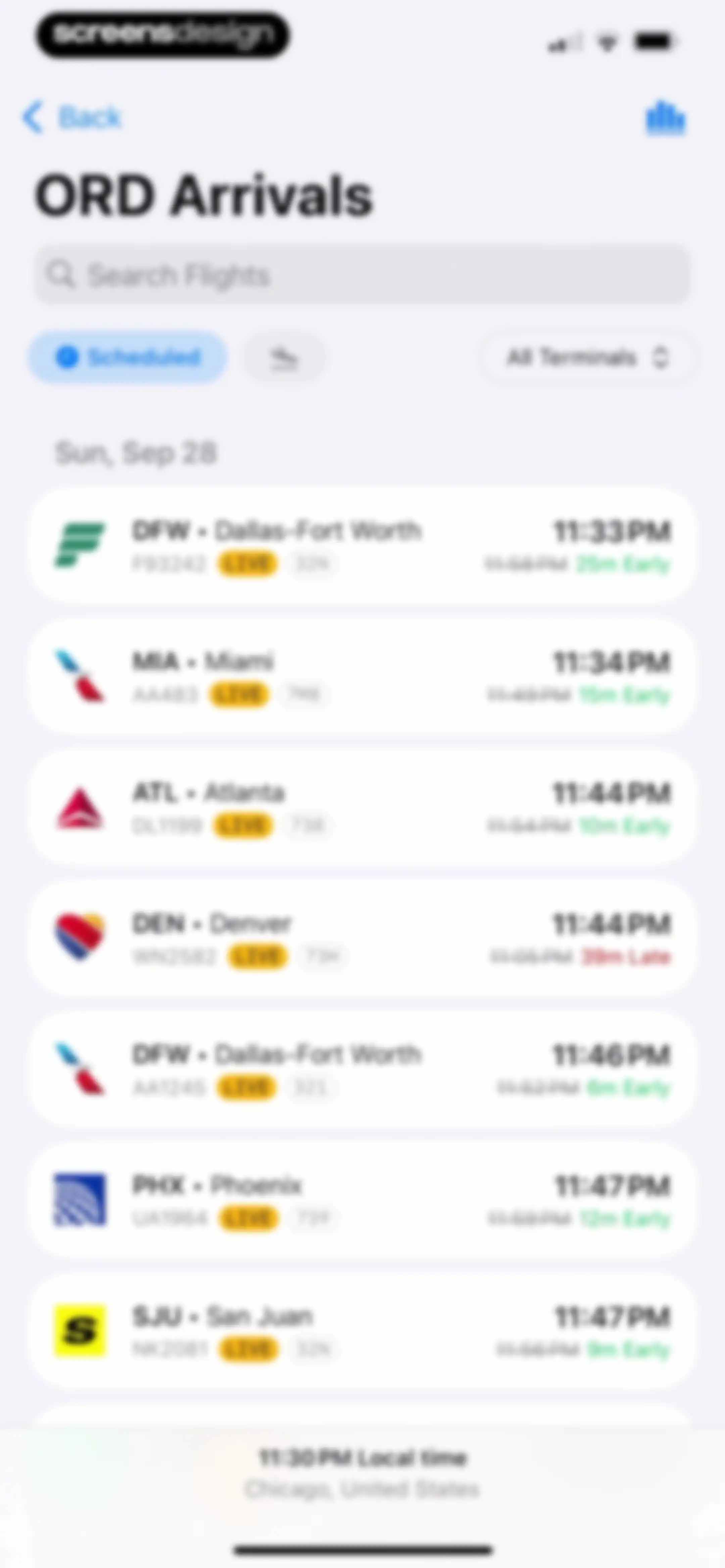 Plane Finder ⁃ Flight Tracker screen 112