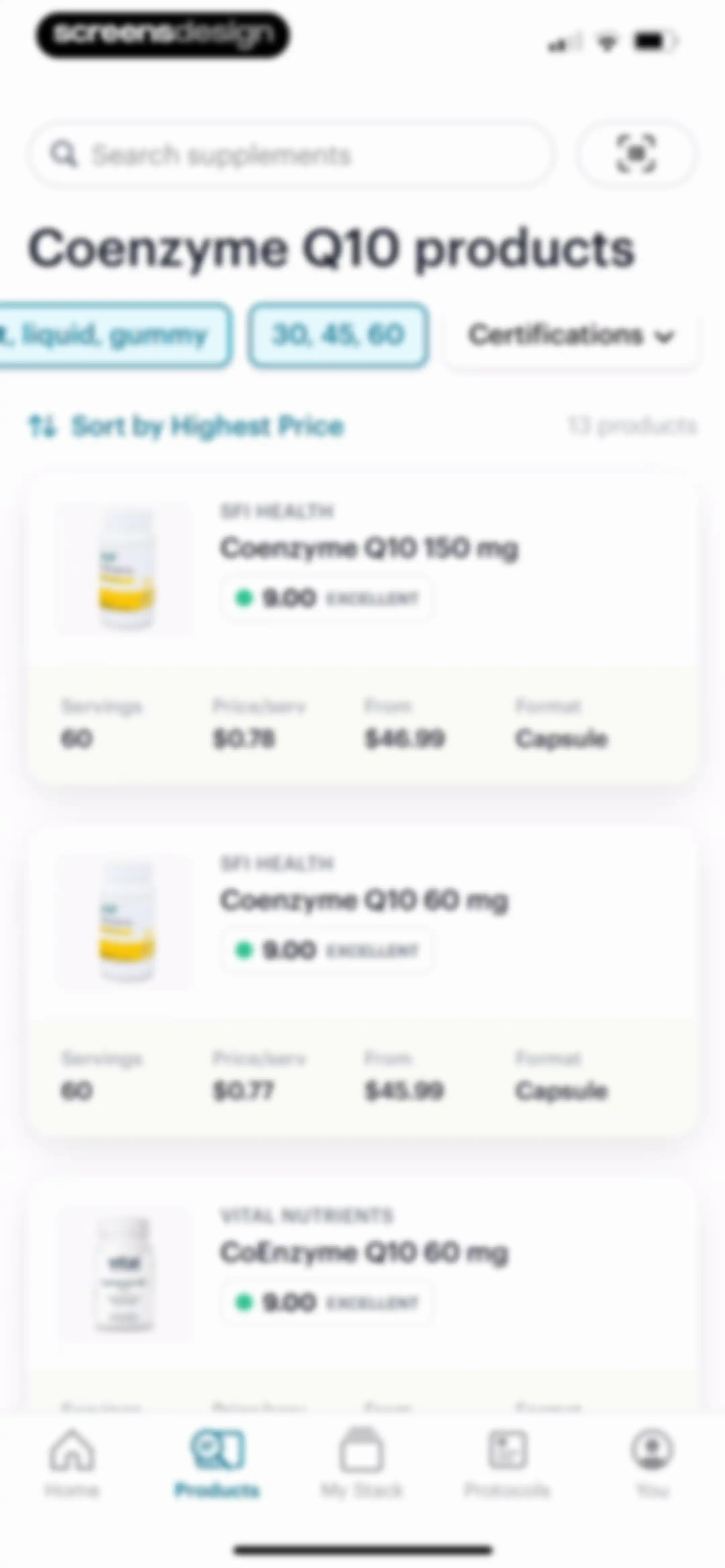 SuppCo: Supplement Scanner screen 53