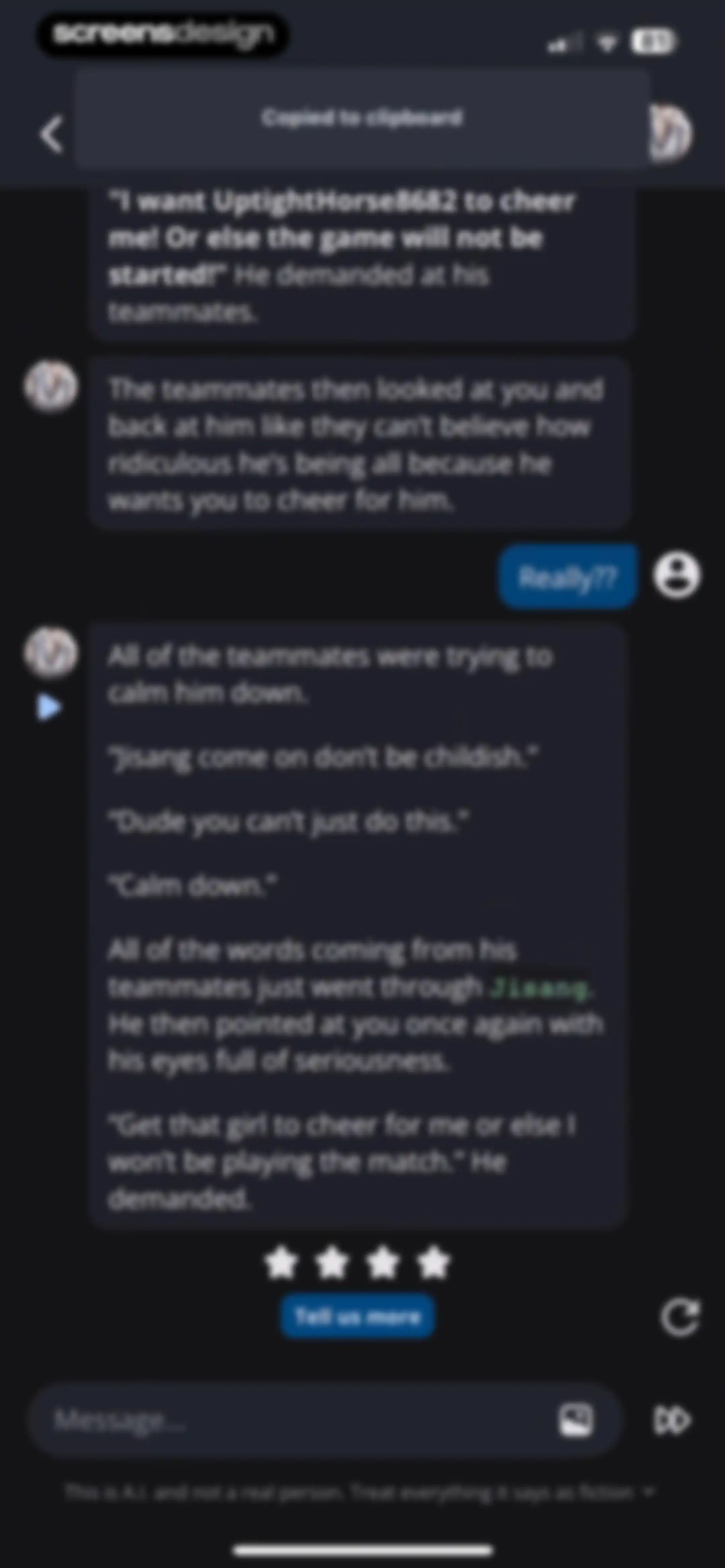 Character AI: Chat, Talk, Text screen 23