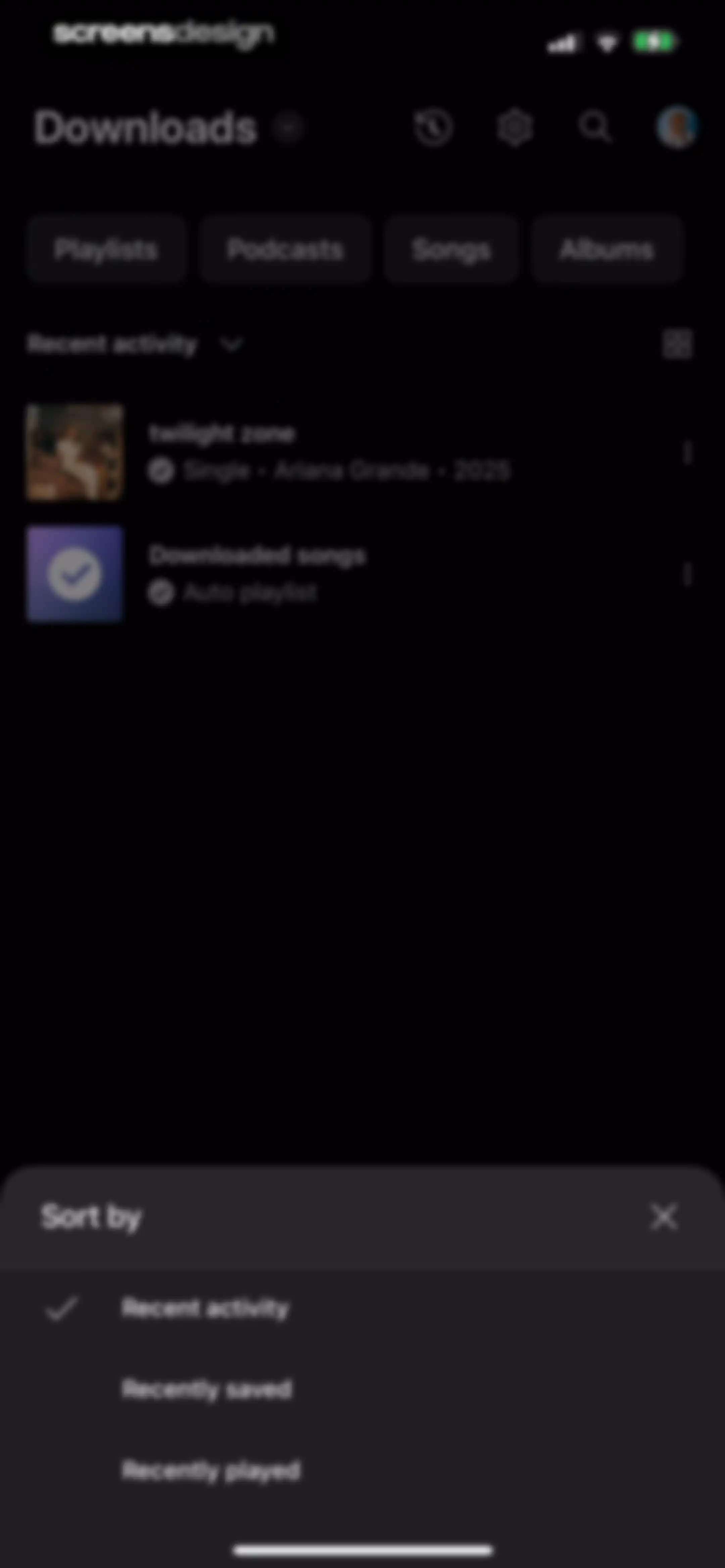YouTube Music screen 148