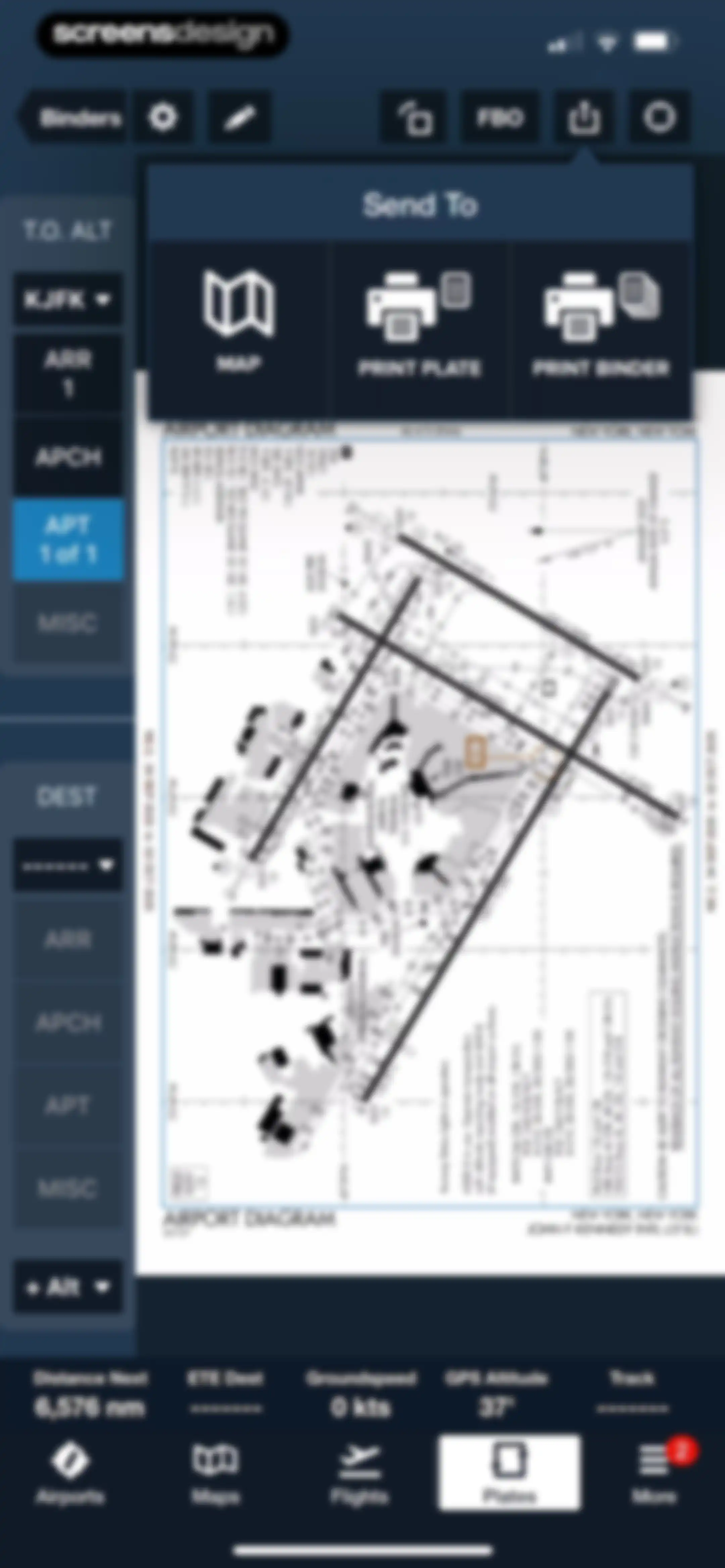 ForeFlight Mobile EFB screen 136