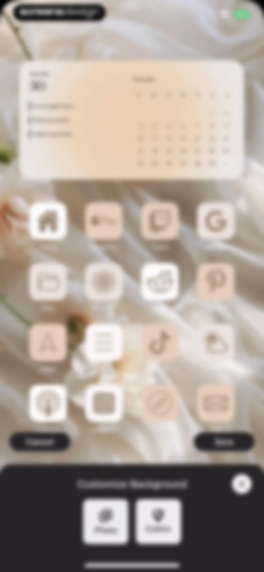 Aesthetic: App icons & Widgets screen 32