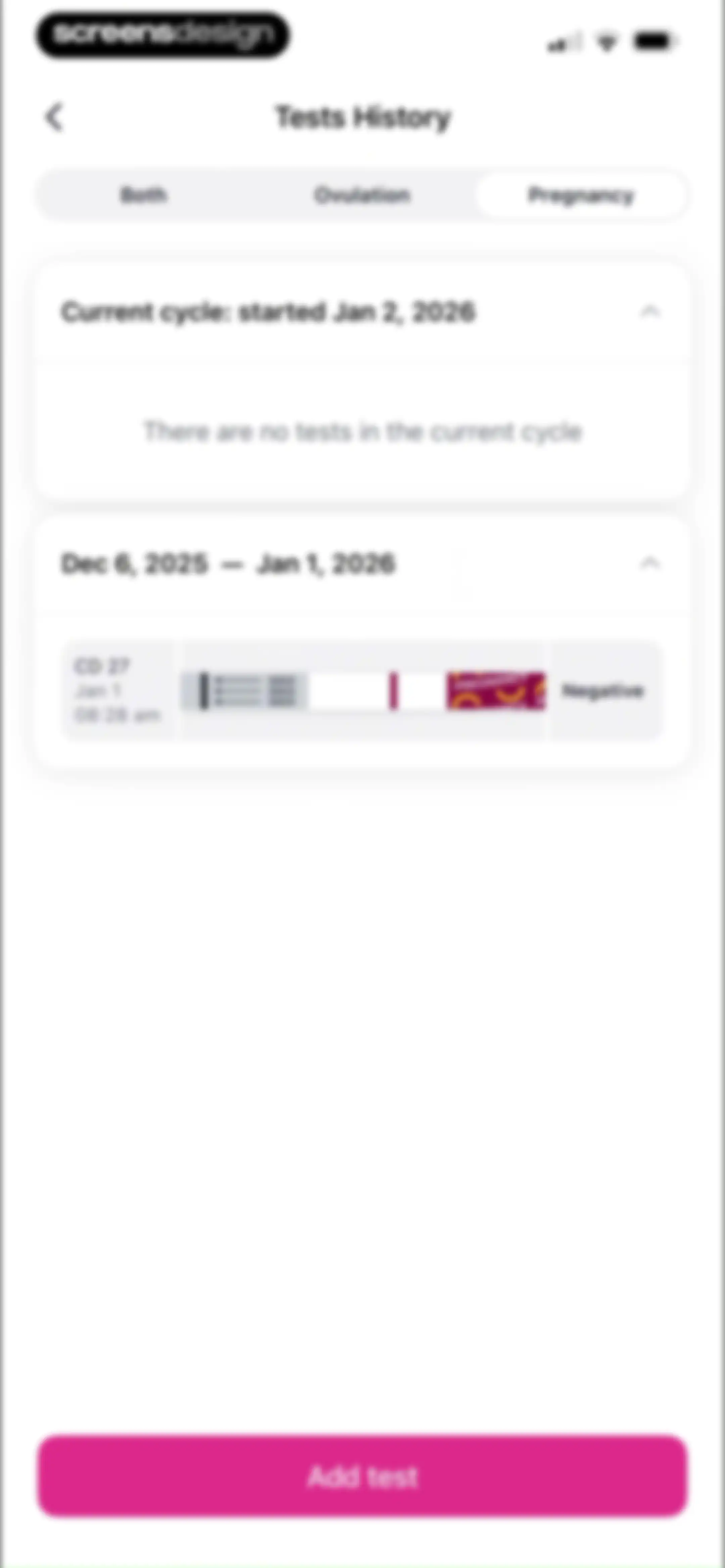 Pregmate Ovulation Tracker screen 107