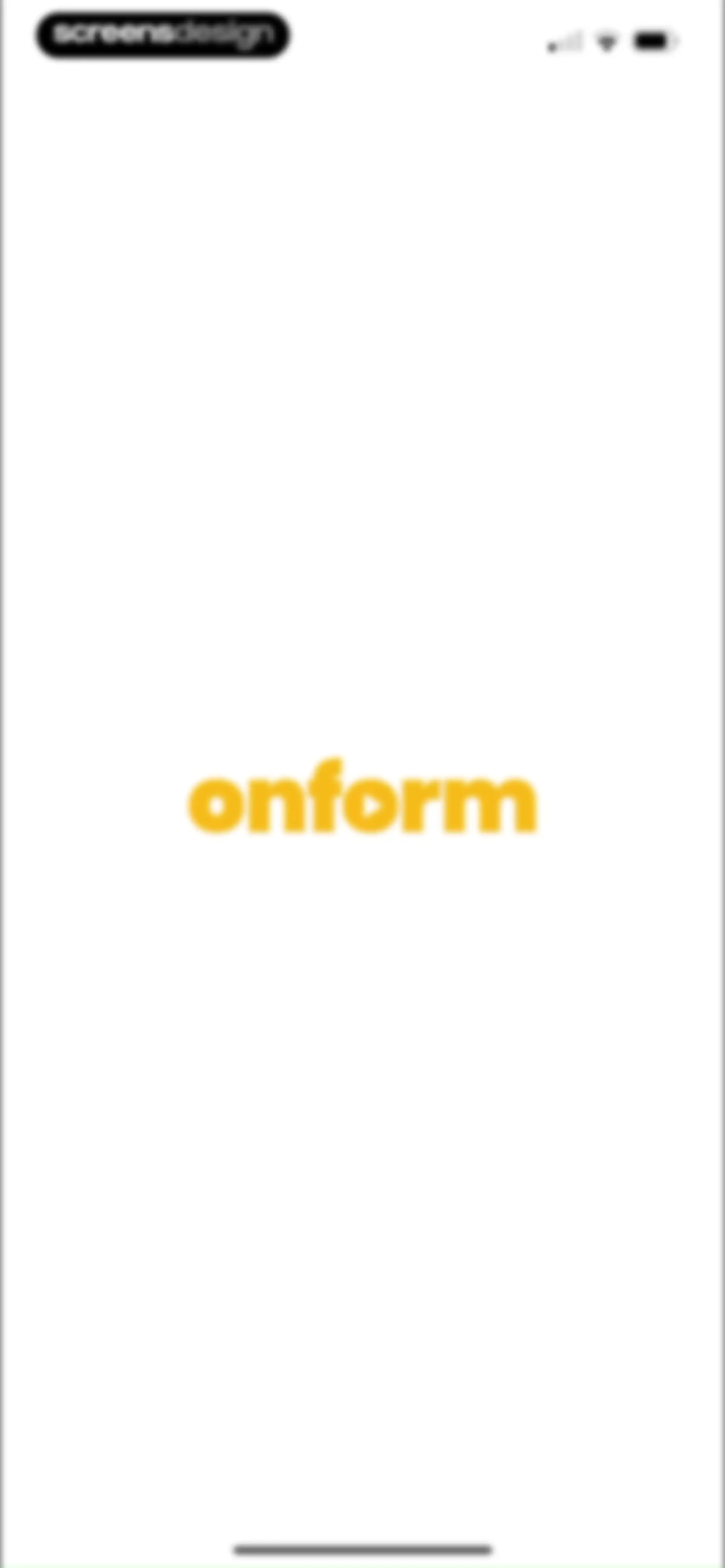 Onform: Video Analysis App screen 1