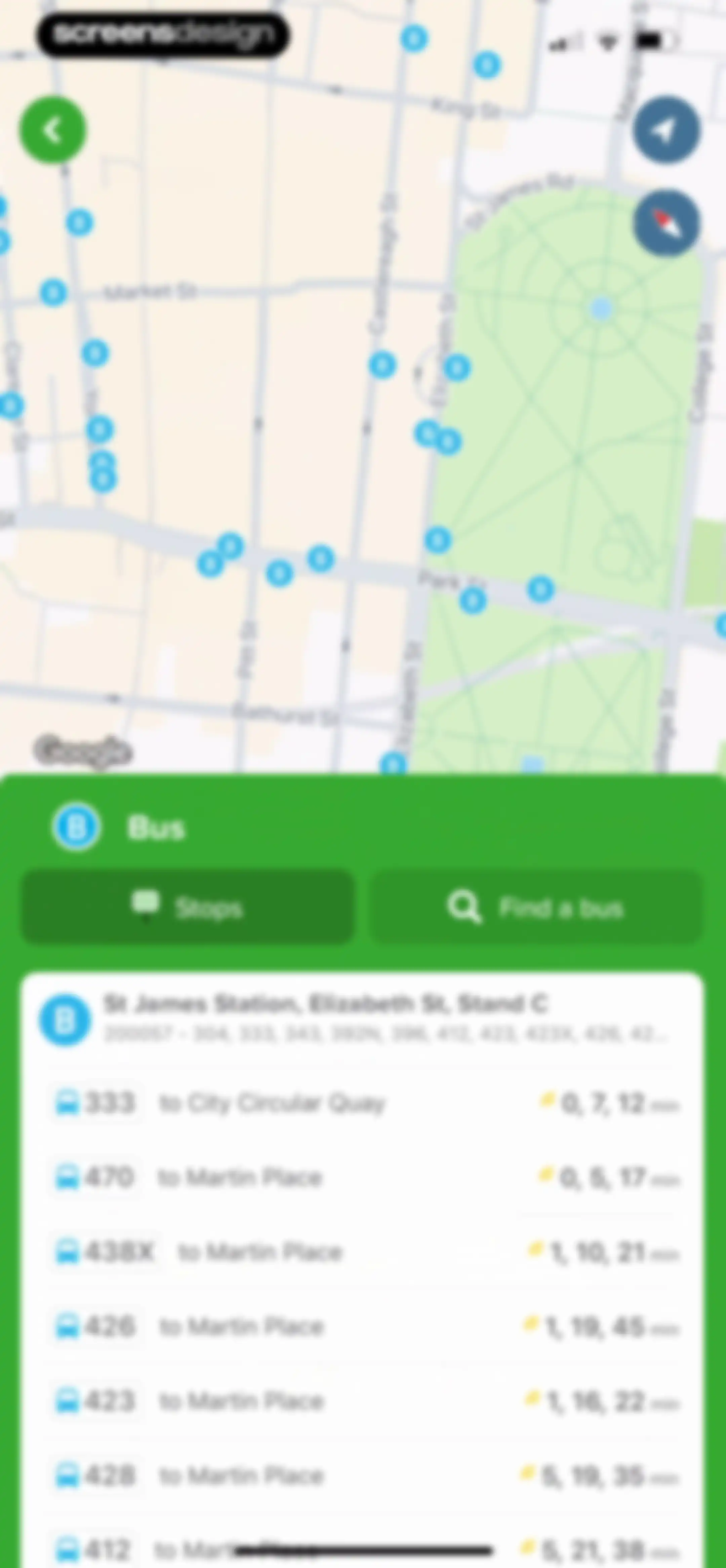 Citymapper: All Live Transit screen 118