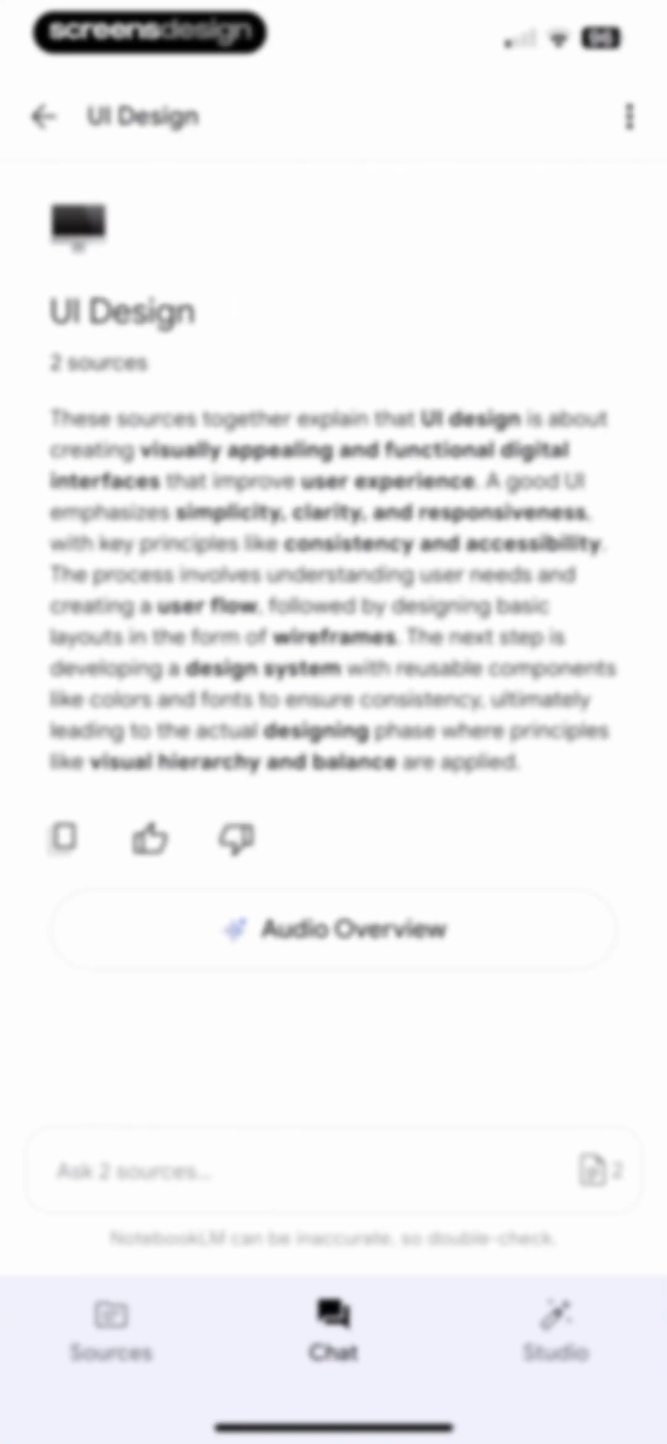 Google NotebookLM screen 22