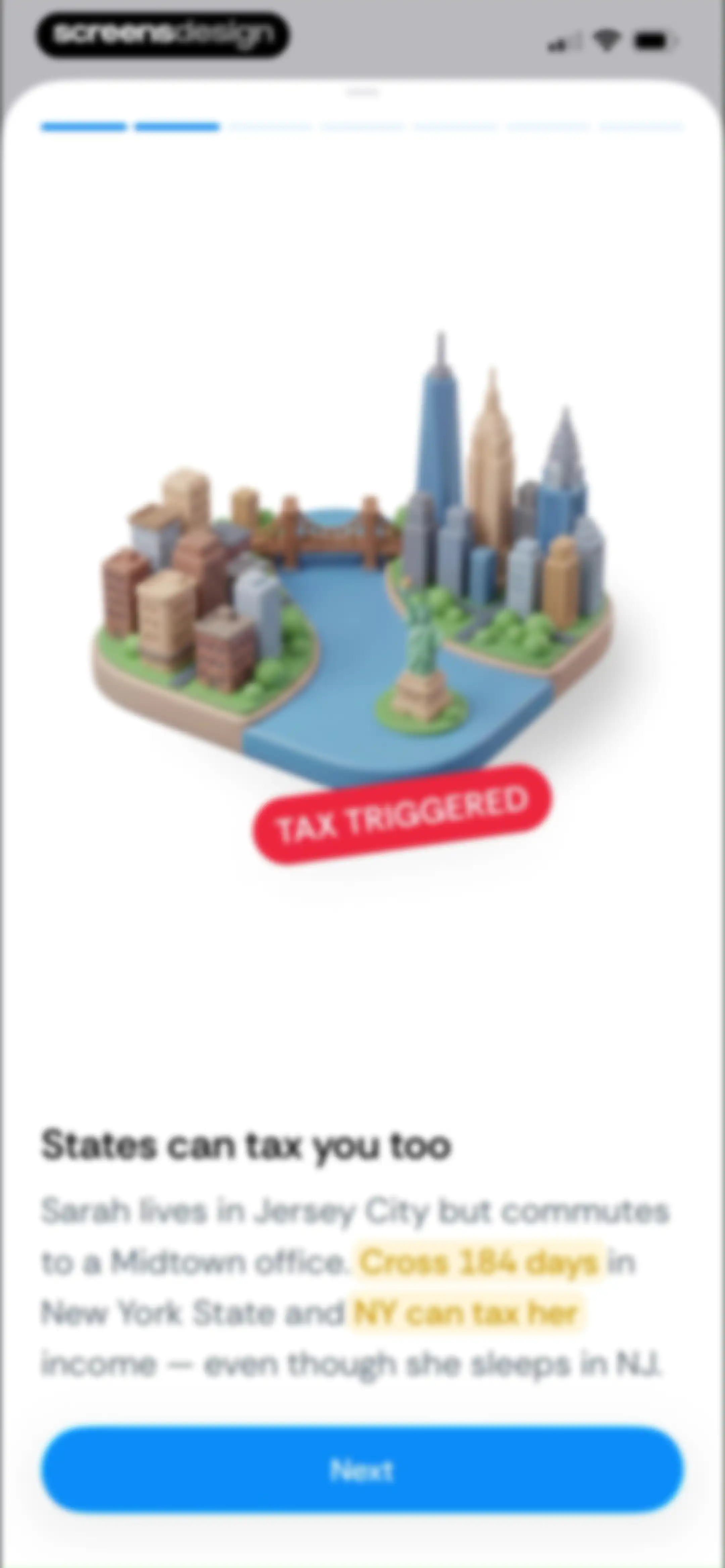 Country Days Tracker: Bounded screen 39