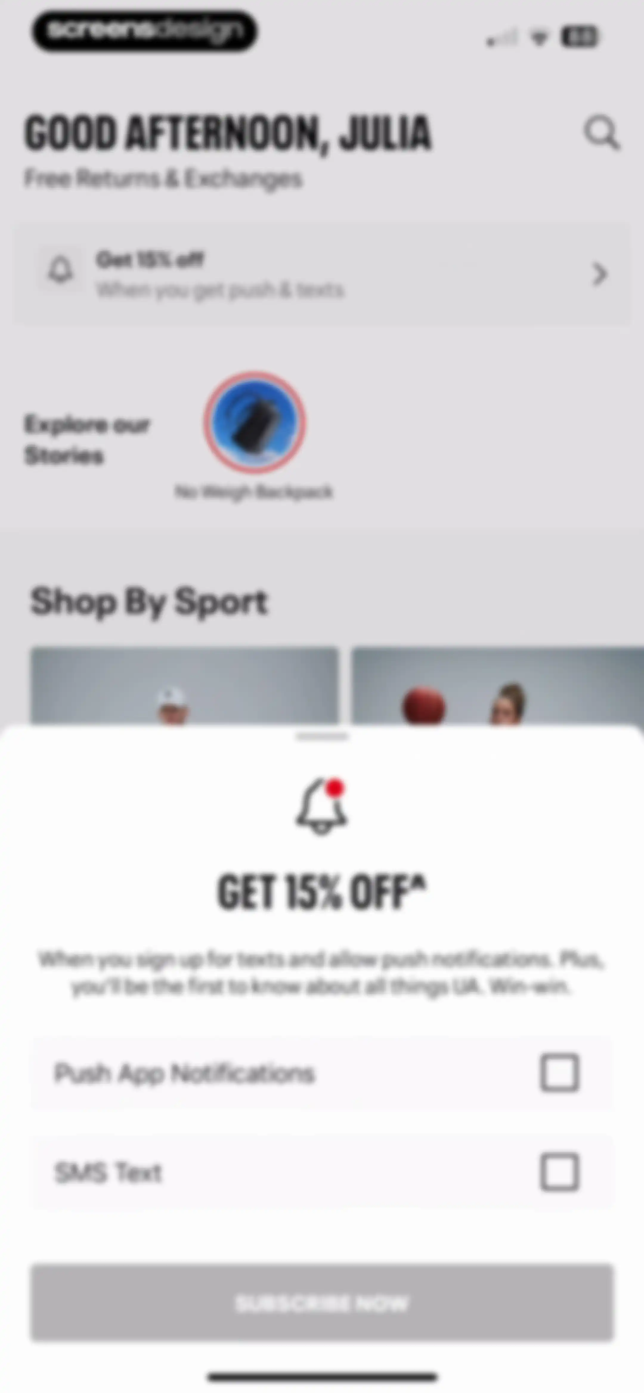 Under Armour screen 9