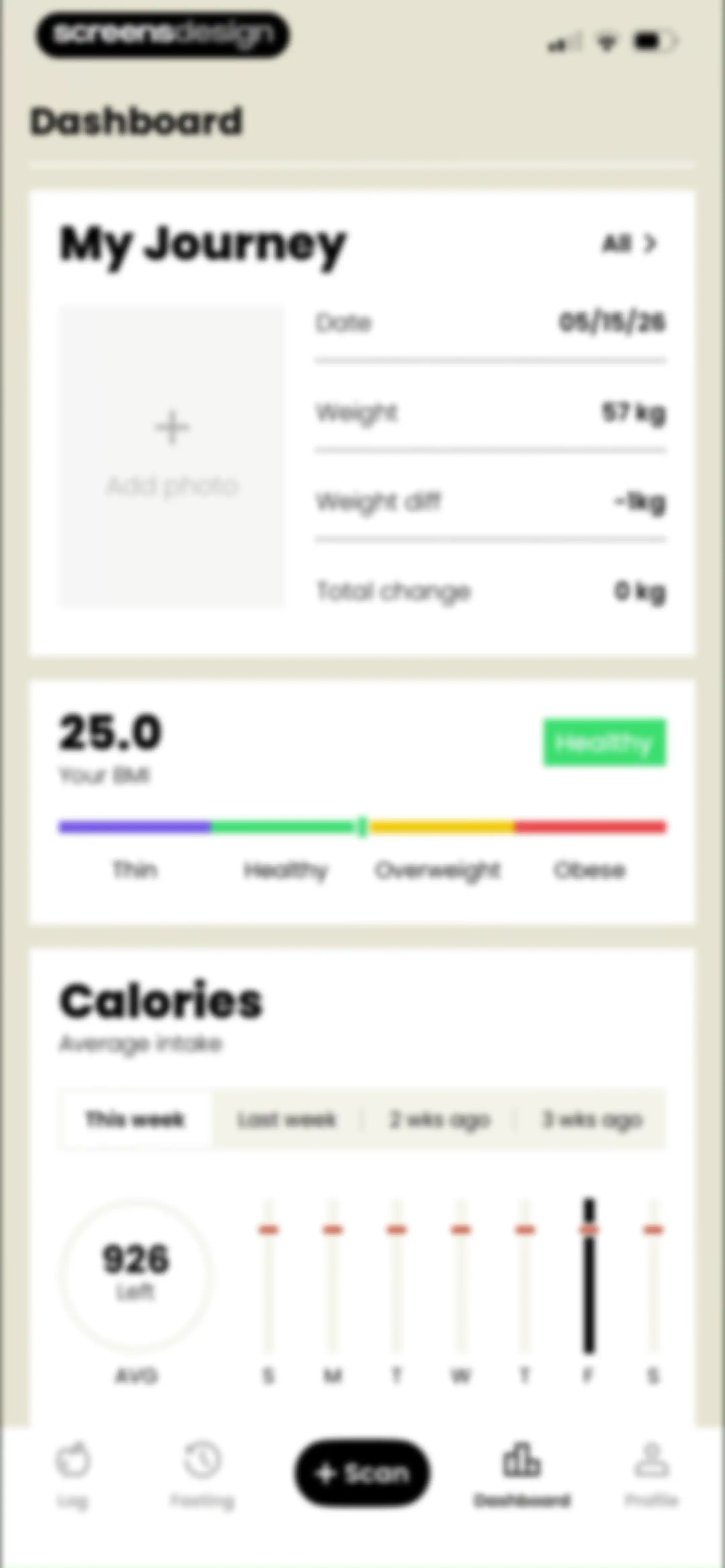 CalDiet - Food Analysis Pal screen 123