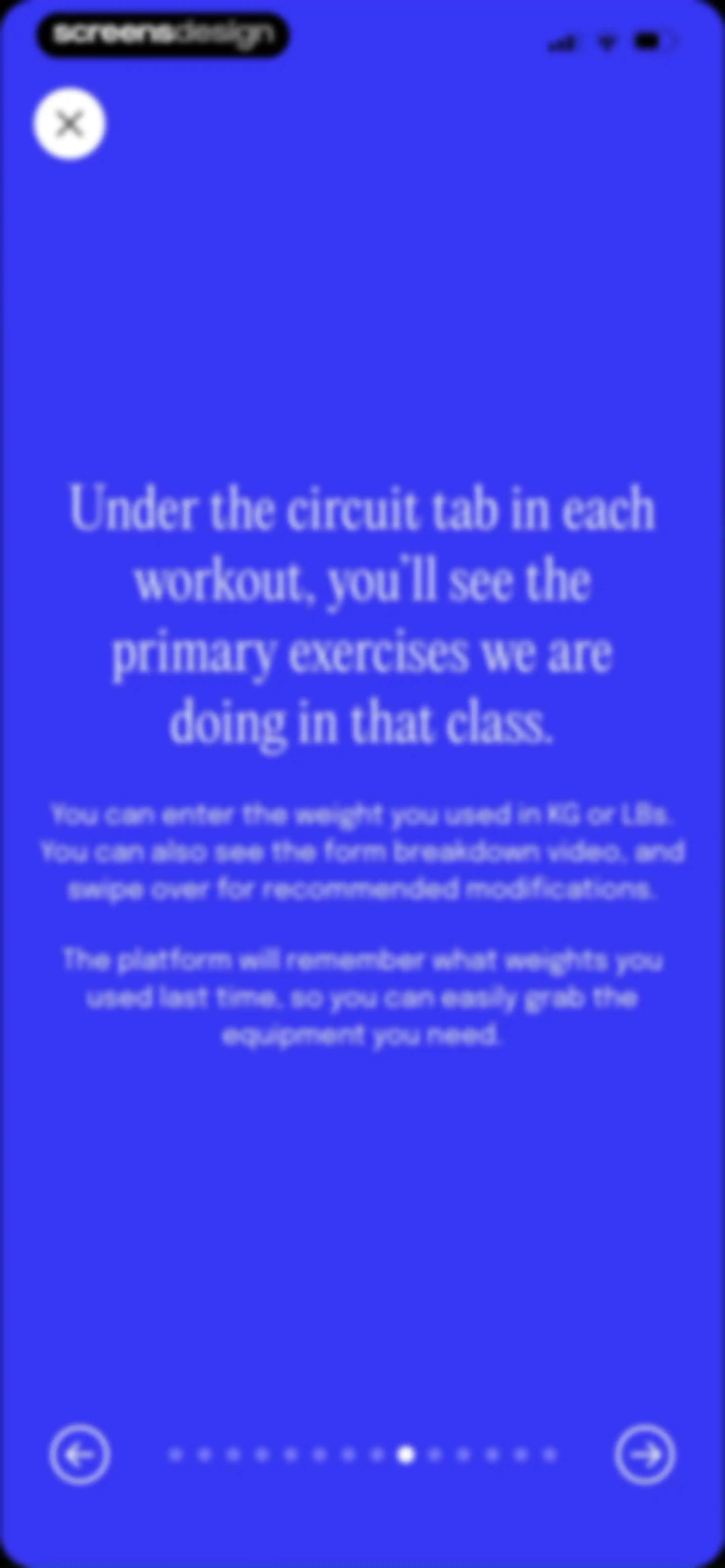Evlo Fitness screen 65
