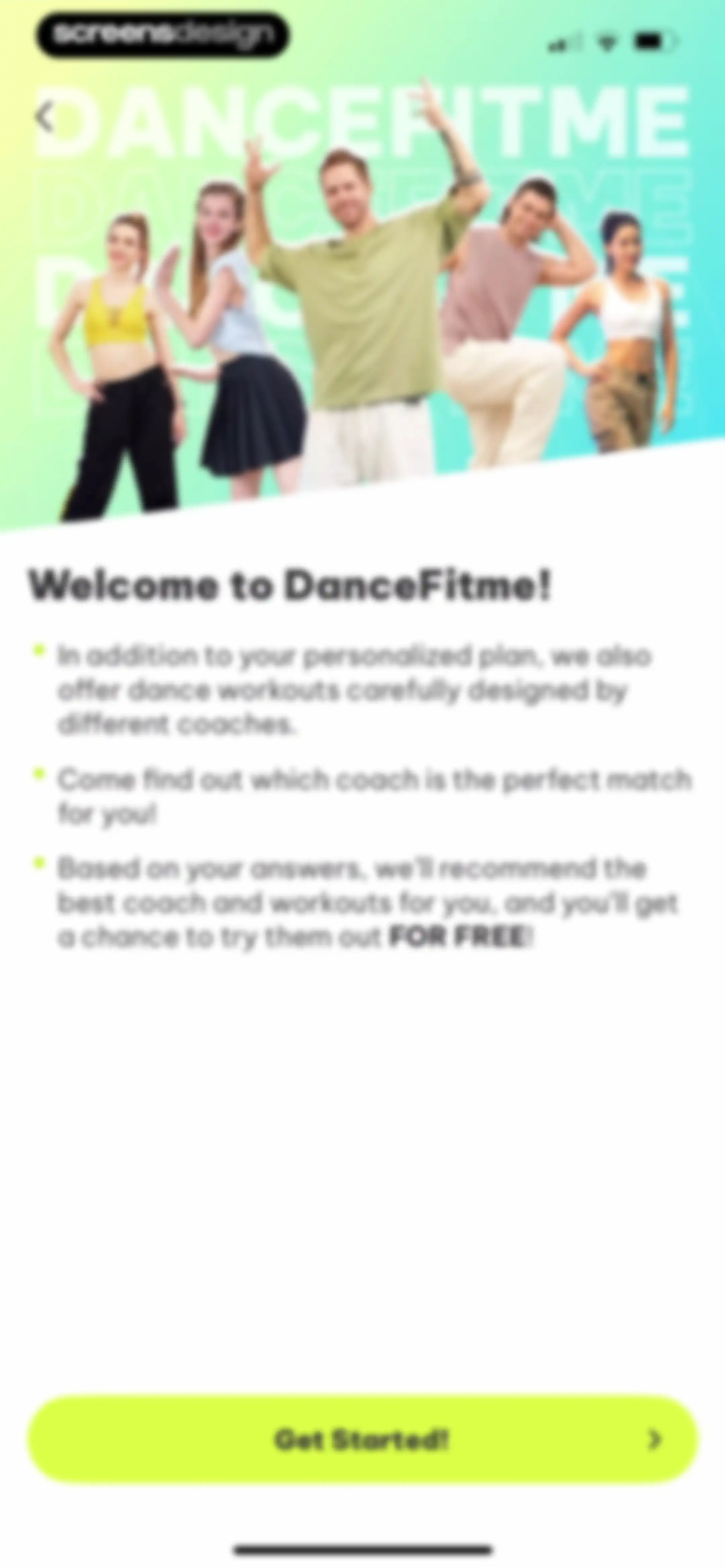 Dancefitme: Fun weight loss screen 81