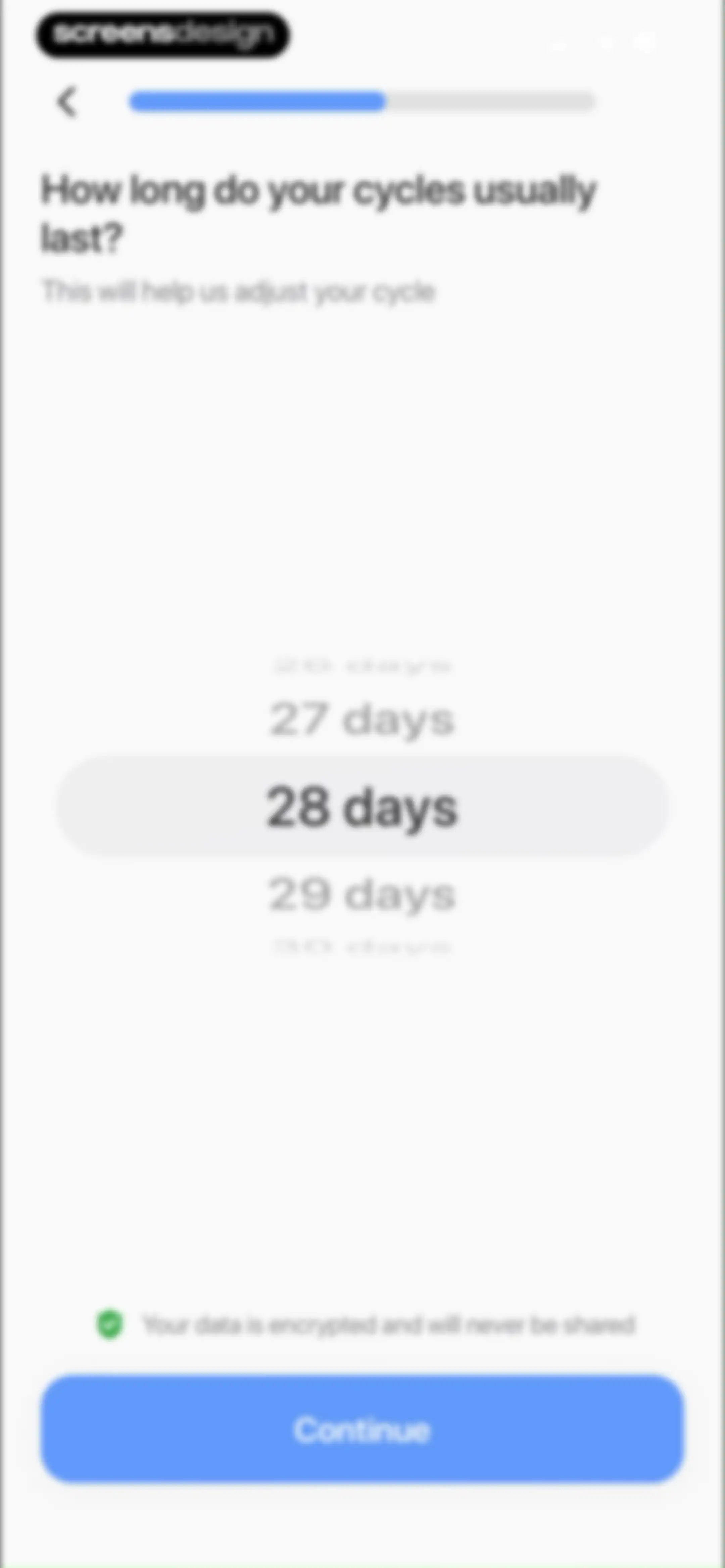 Harmony: Cycle Syncing, Period screen 21