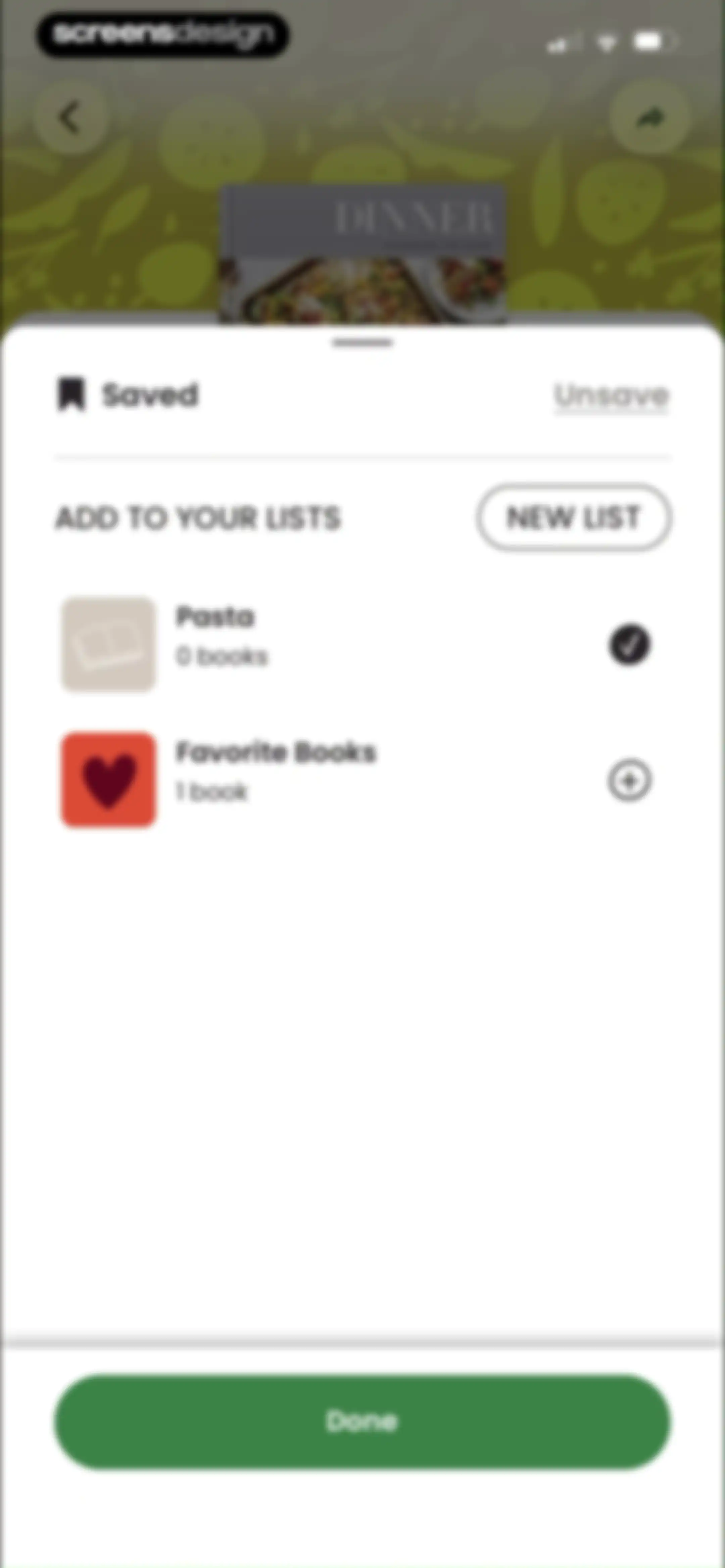 CookShelf: Search Cookbooks screen 81