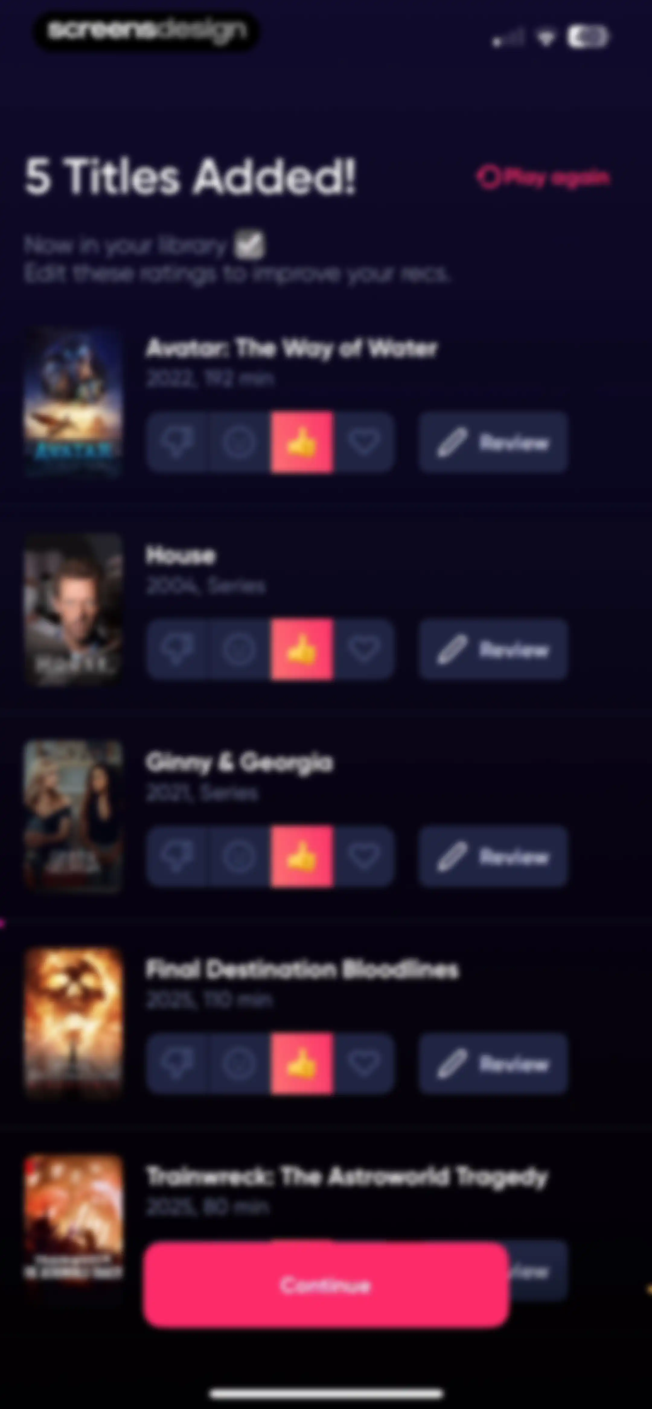 Queue - Find Movies & Shows screen 96