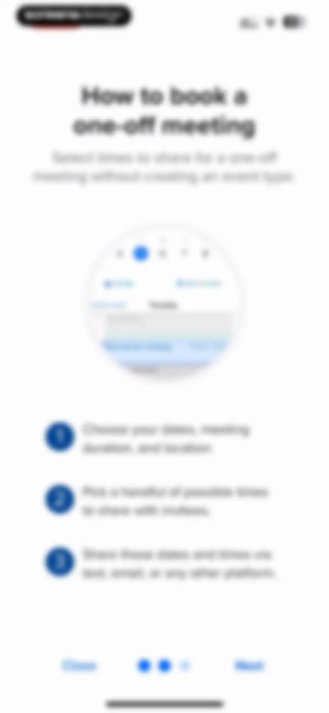 Calendly Mobile screen 22