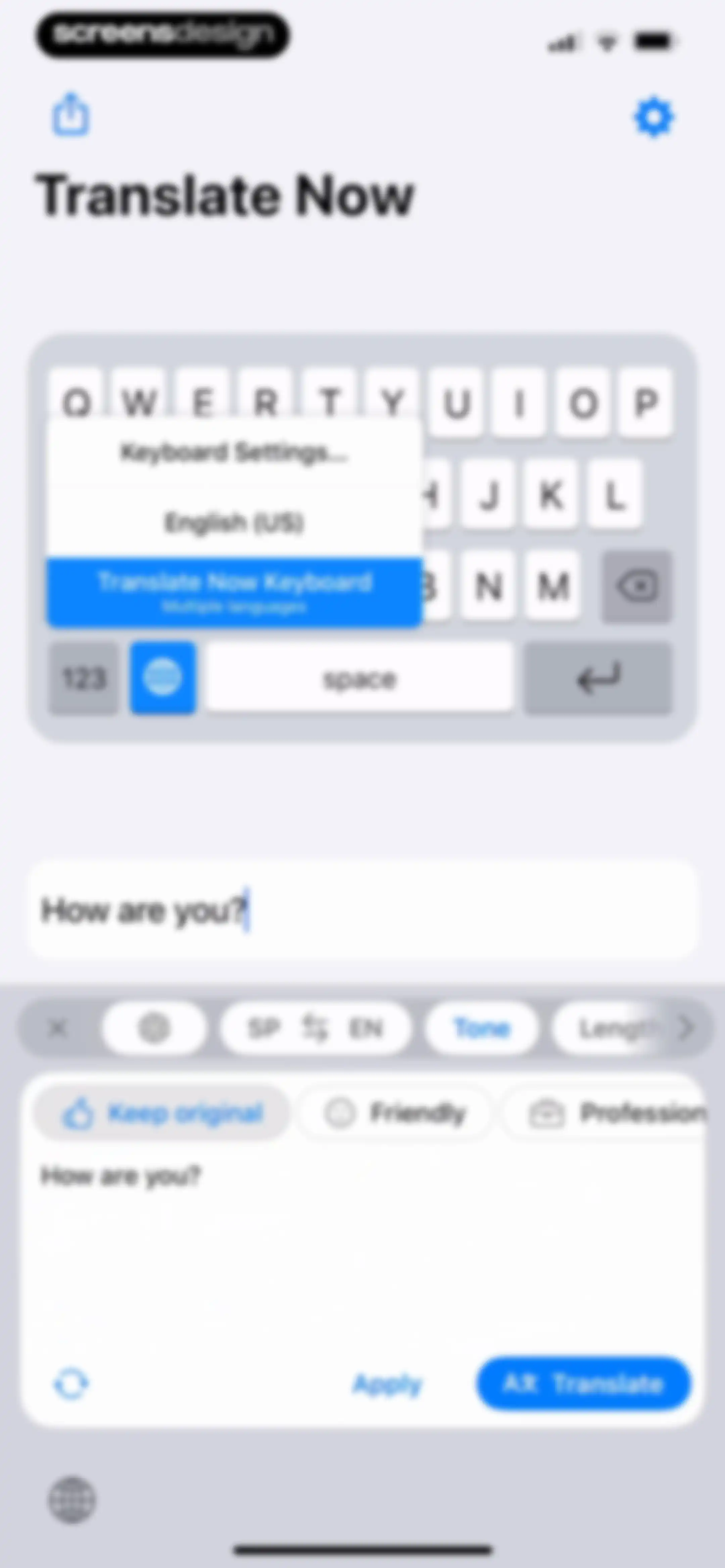 Translator Keyboard - Language screen 21