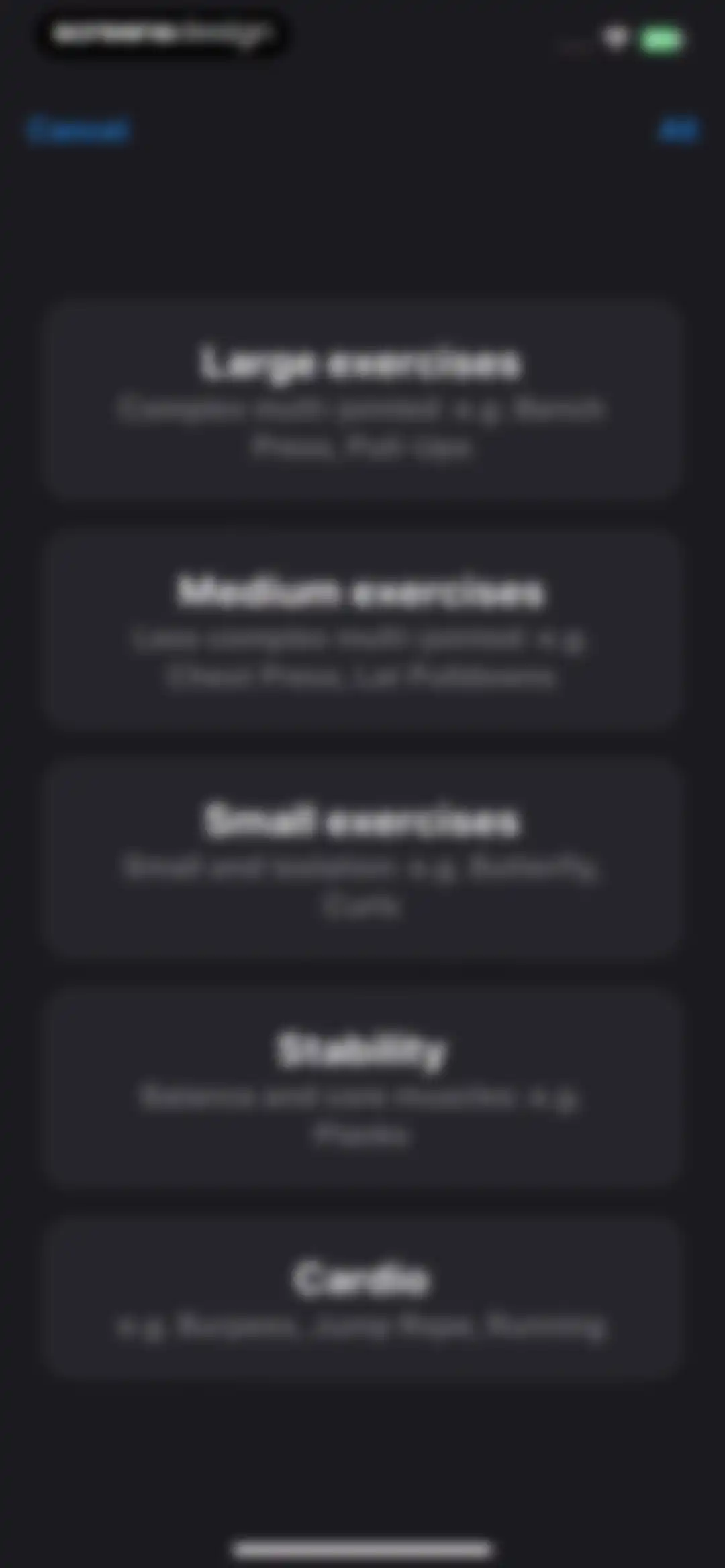 Gym Workout Alpha Progression screen 61