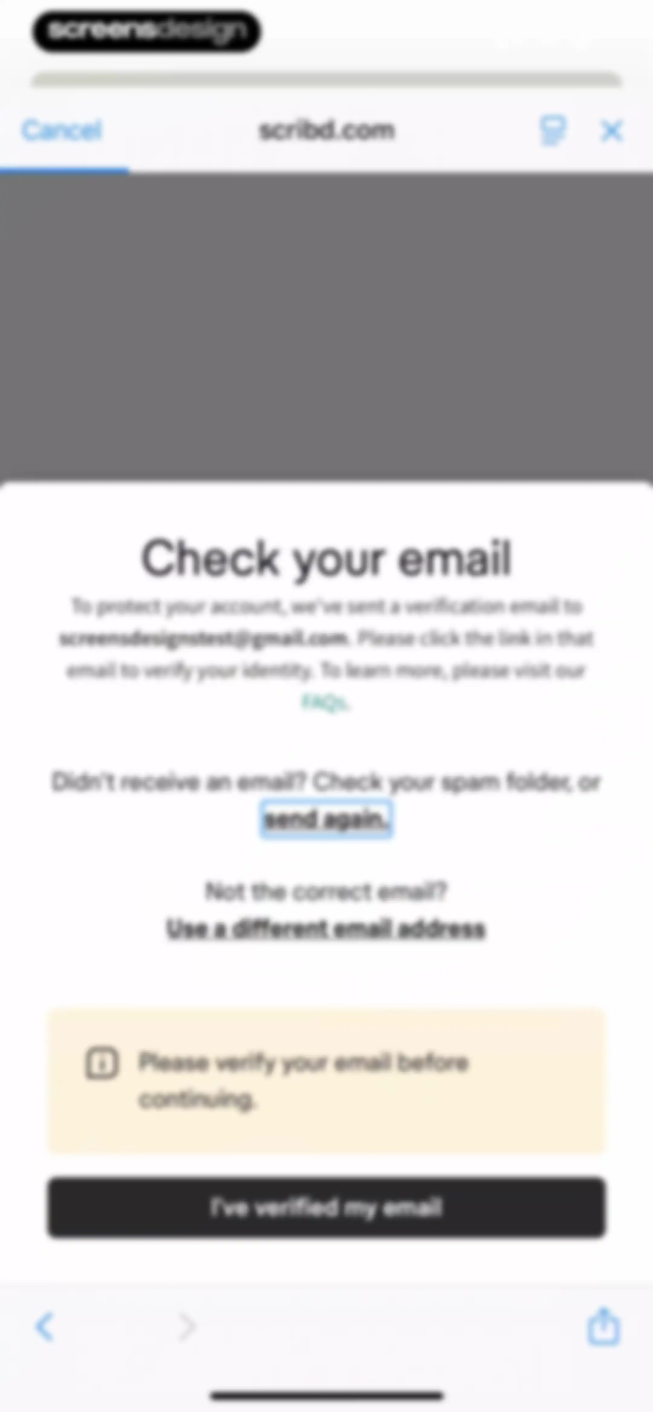 Scribd: 170M+ documents screen 9