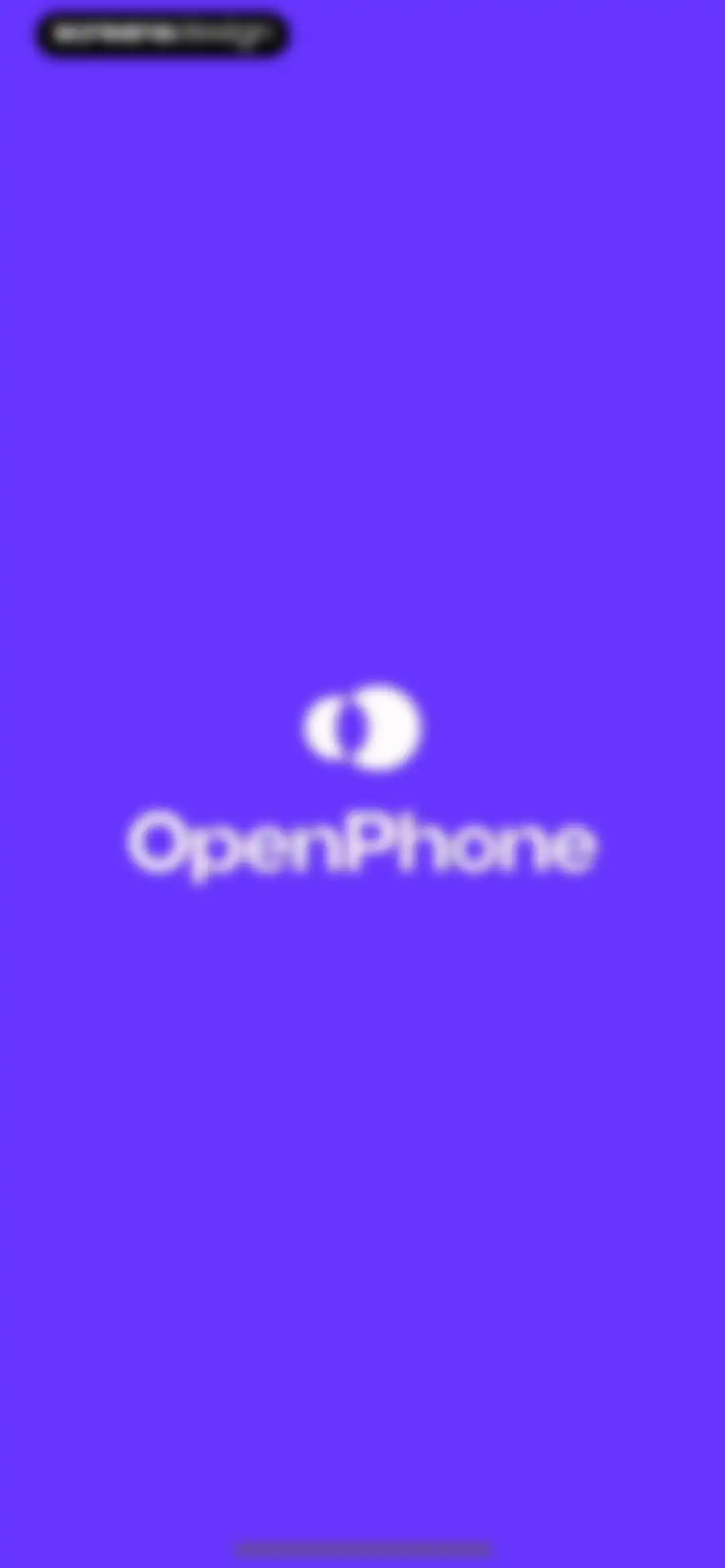 Quo (formerly OpenPhone) screen 1
