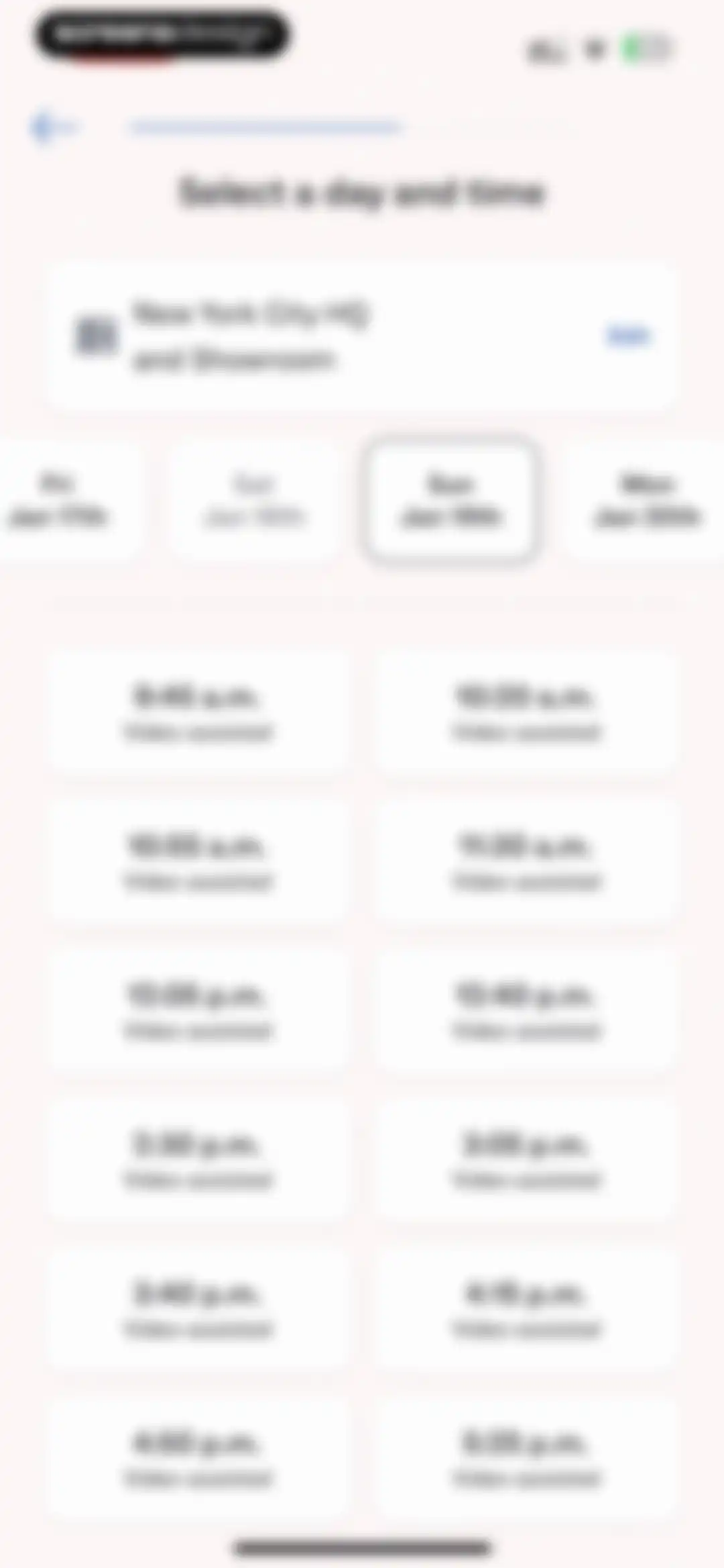 Warby Parker screen 22