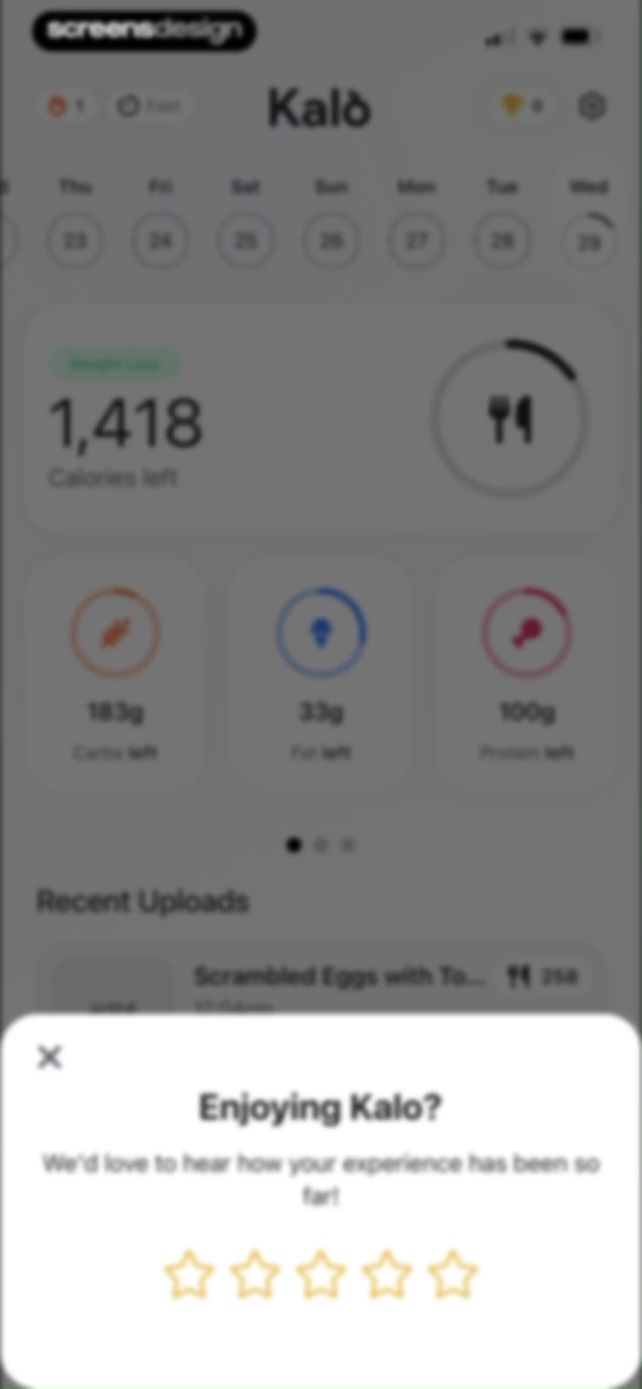 Kalo - AI Calorie Tracking screen 61