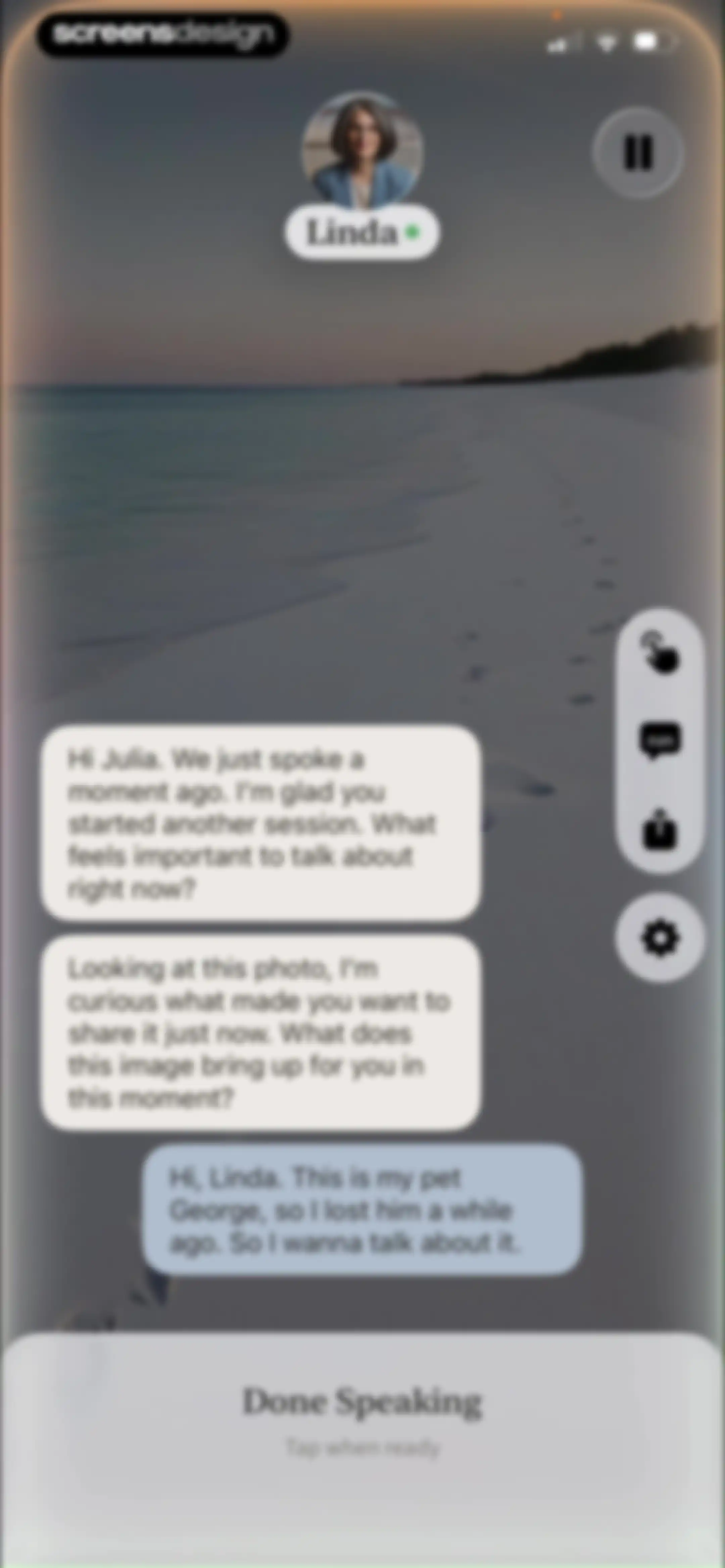 Sonia: AI for Mental Health screen 72