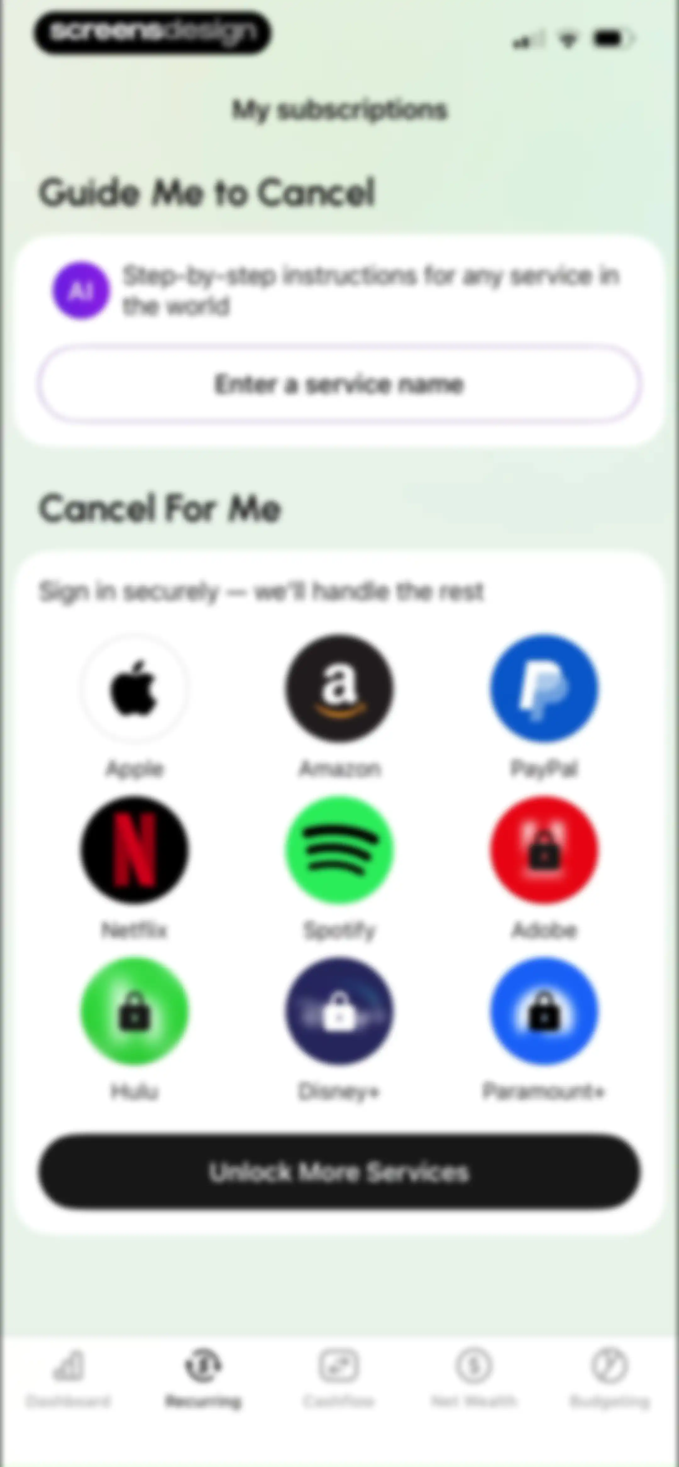 MonoBoost Cancel Subscriptions screen 32