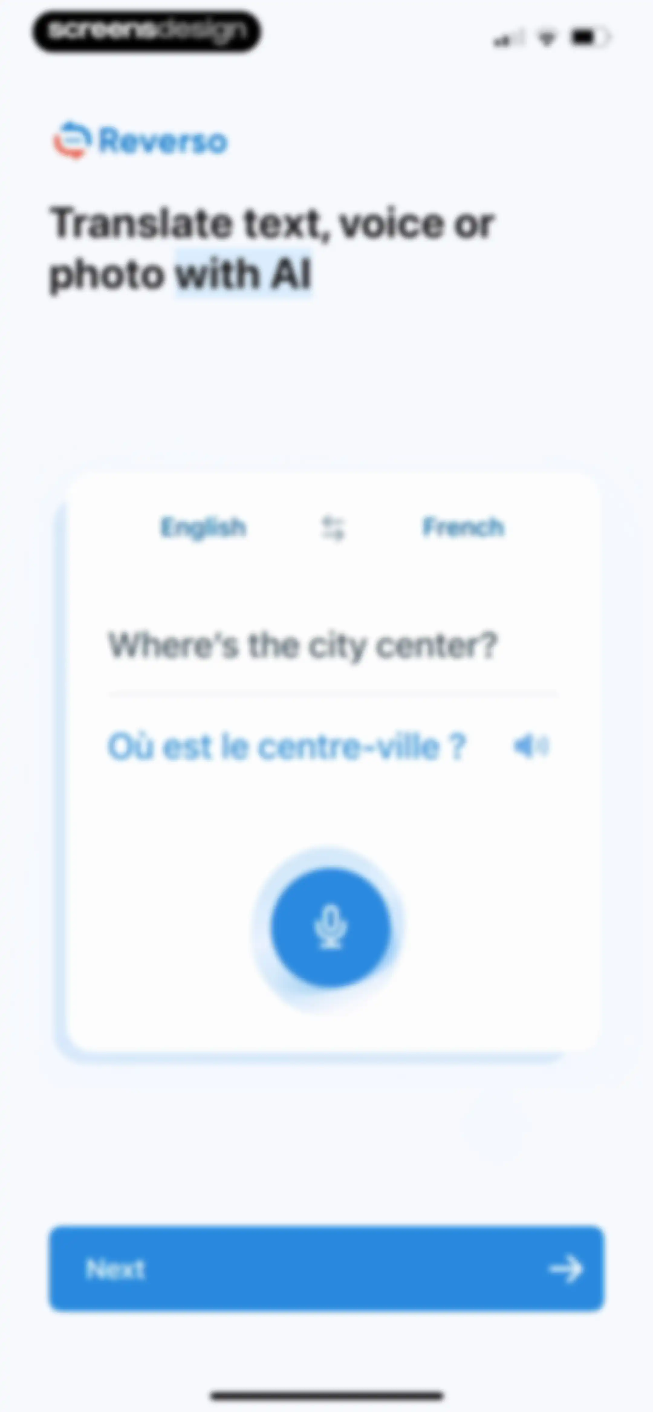 Reverso translate and learn screen 8