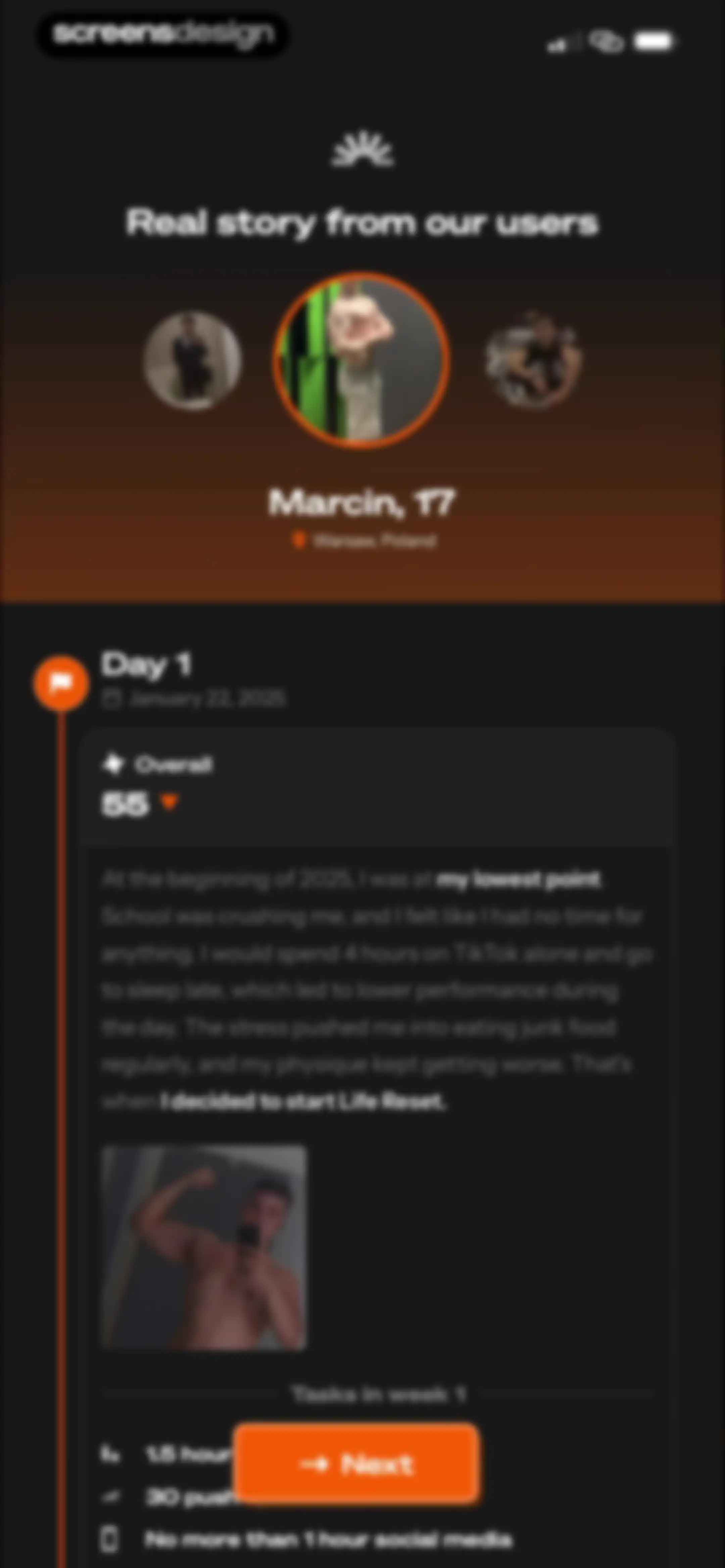 Life Reset: 66 Day Habit screen 33