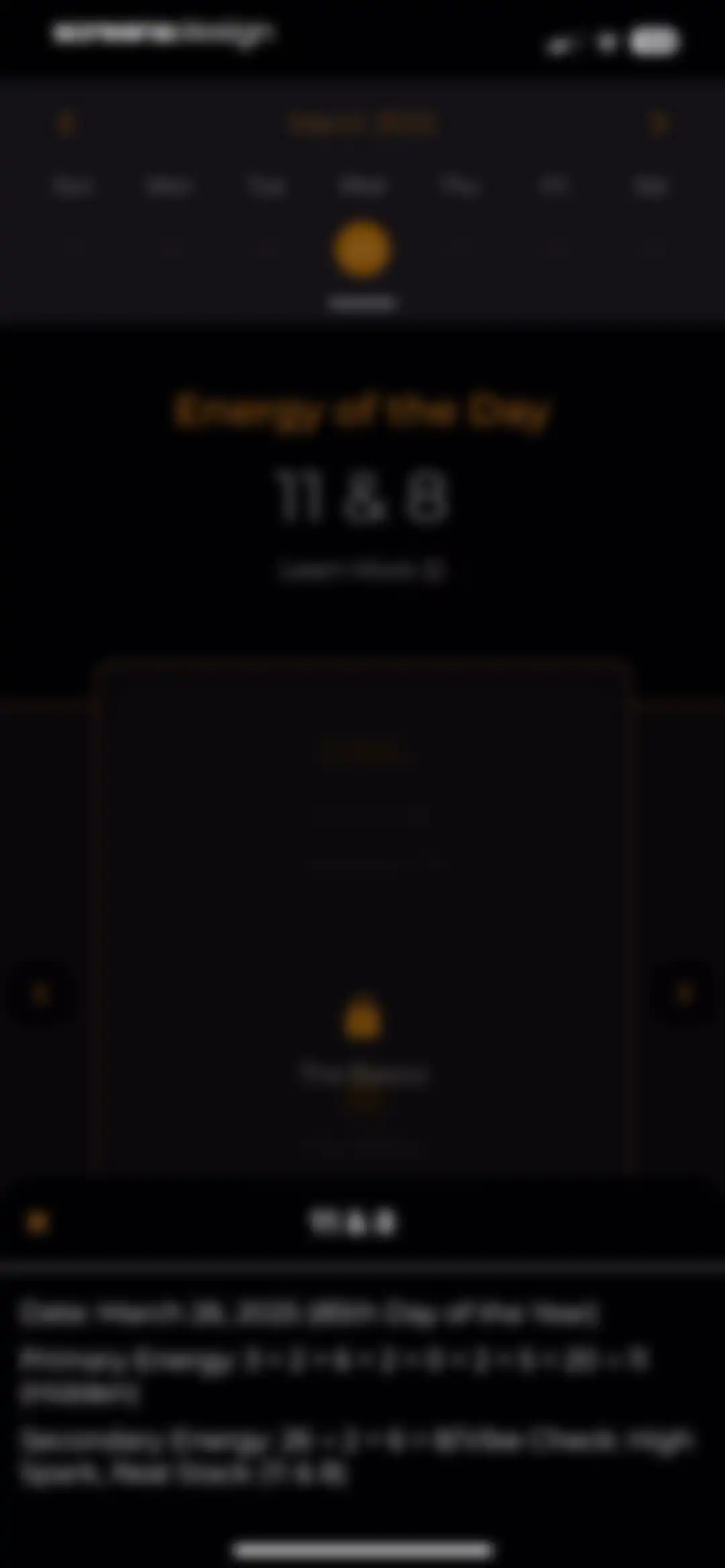 CUE Astrology screen 63
