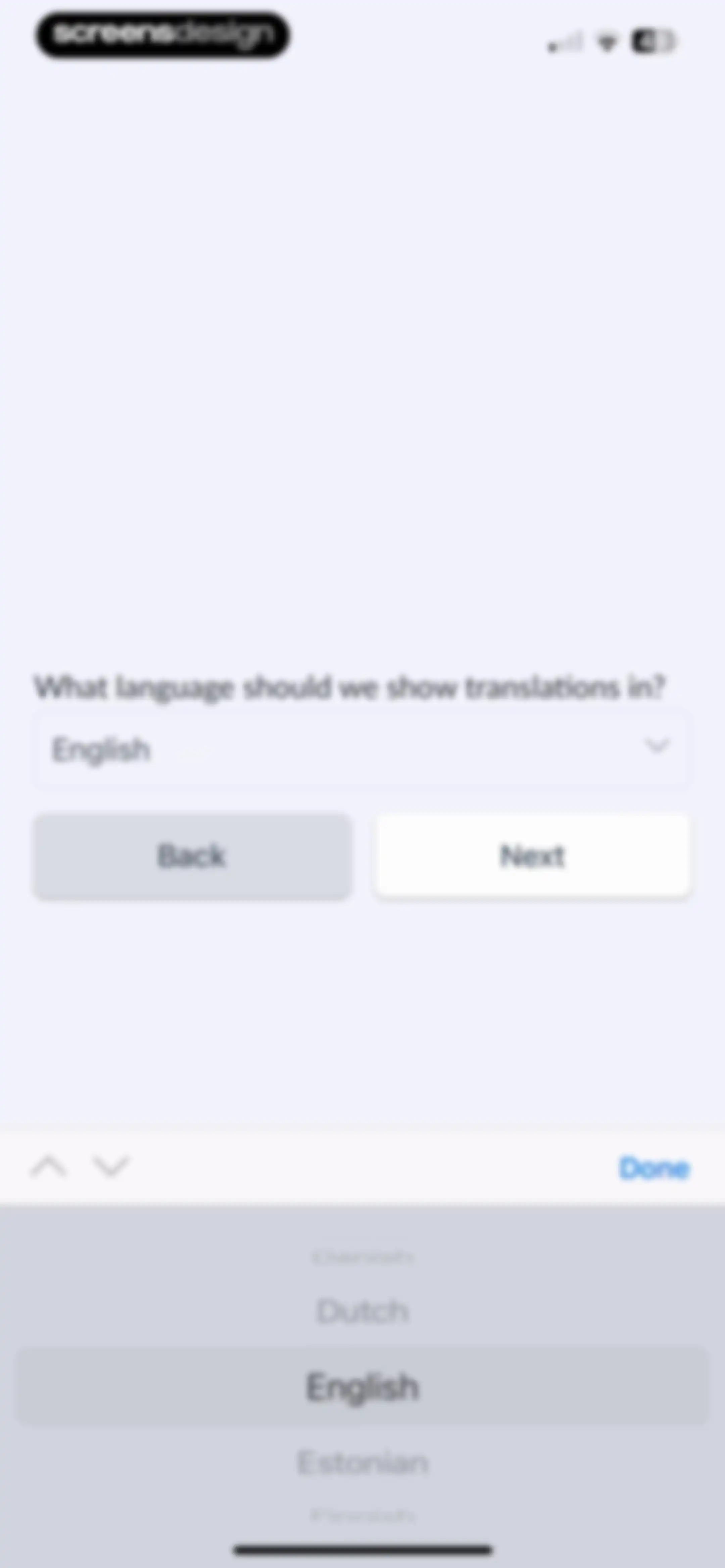 Langua: AI language learning screen 9